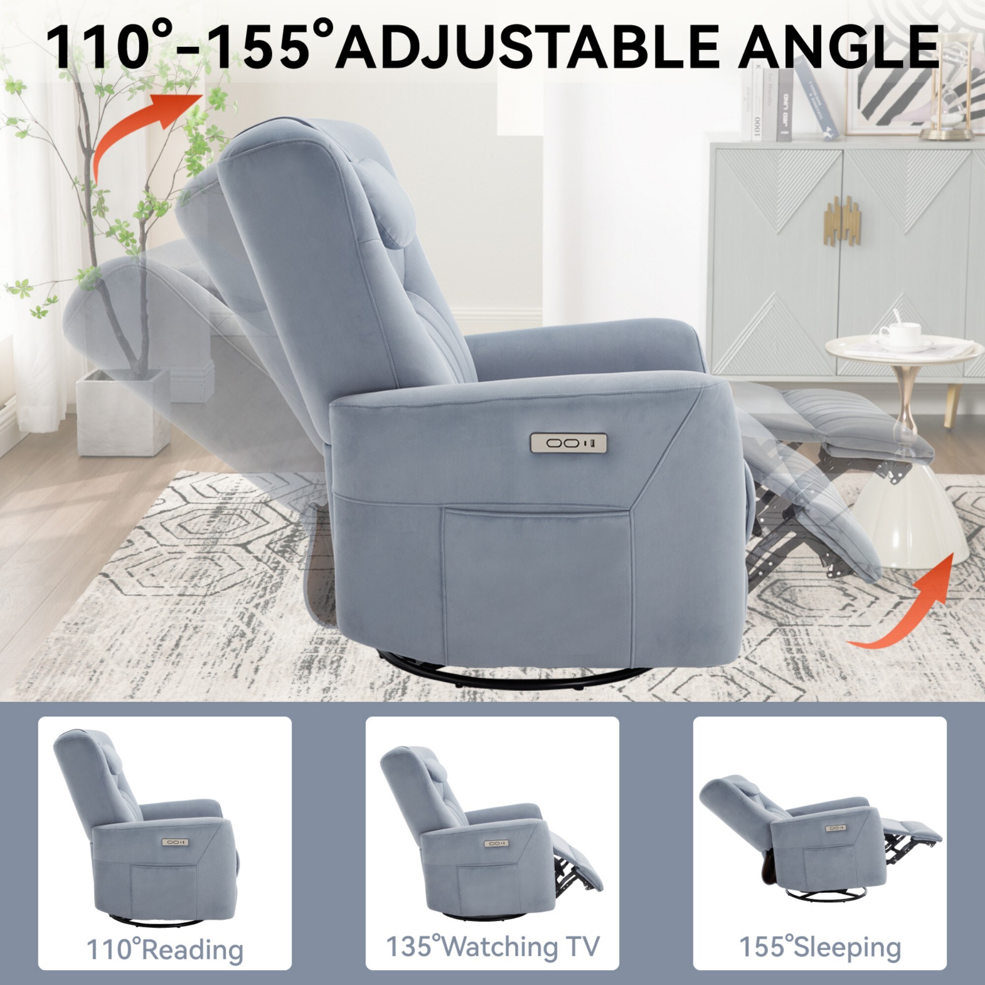 Boyel Living BL-CM808BL recliners - View #7
