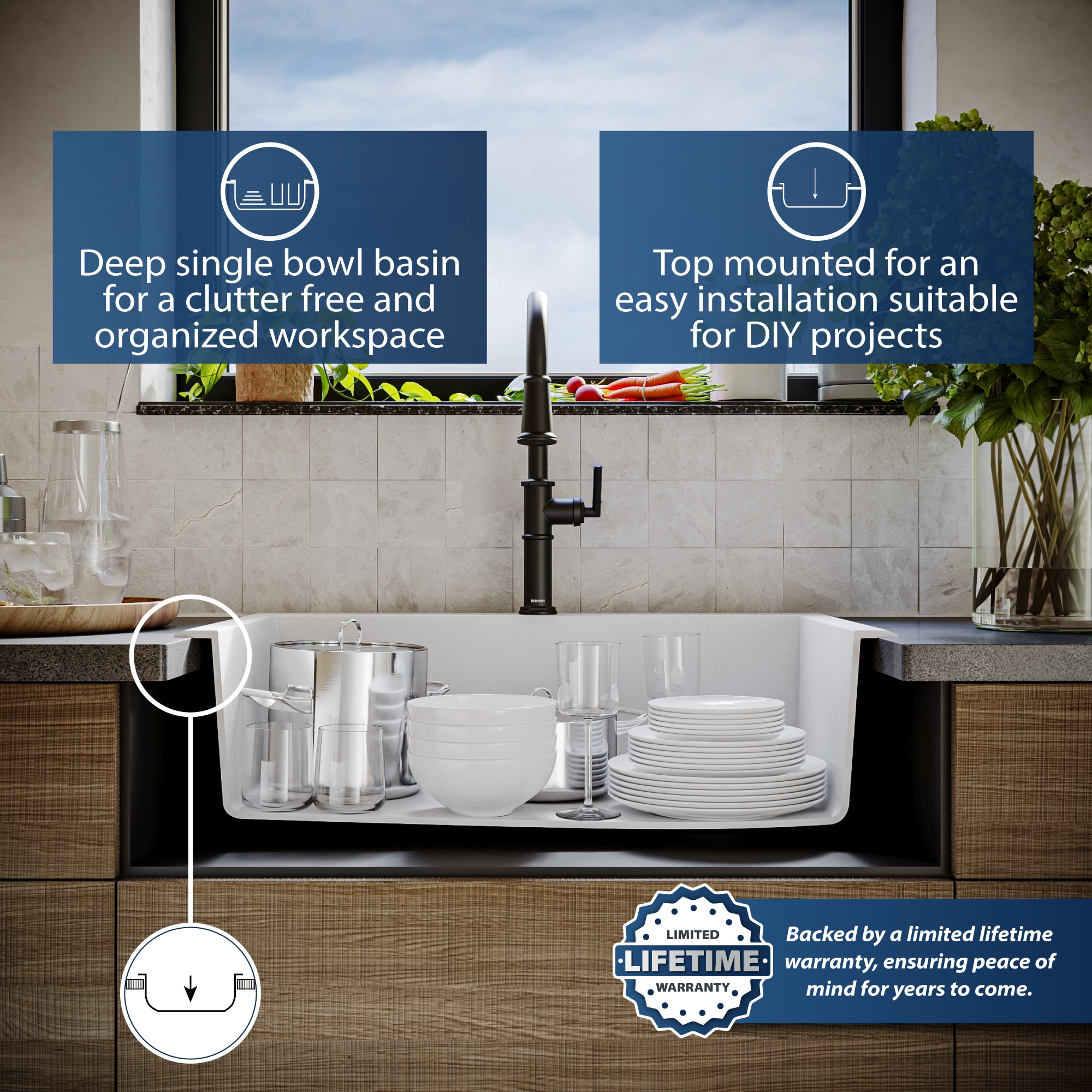 Karran QT-670-WH Kitchen-Sinks - View #5