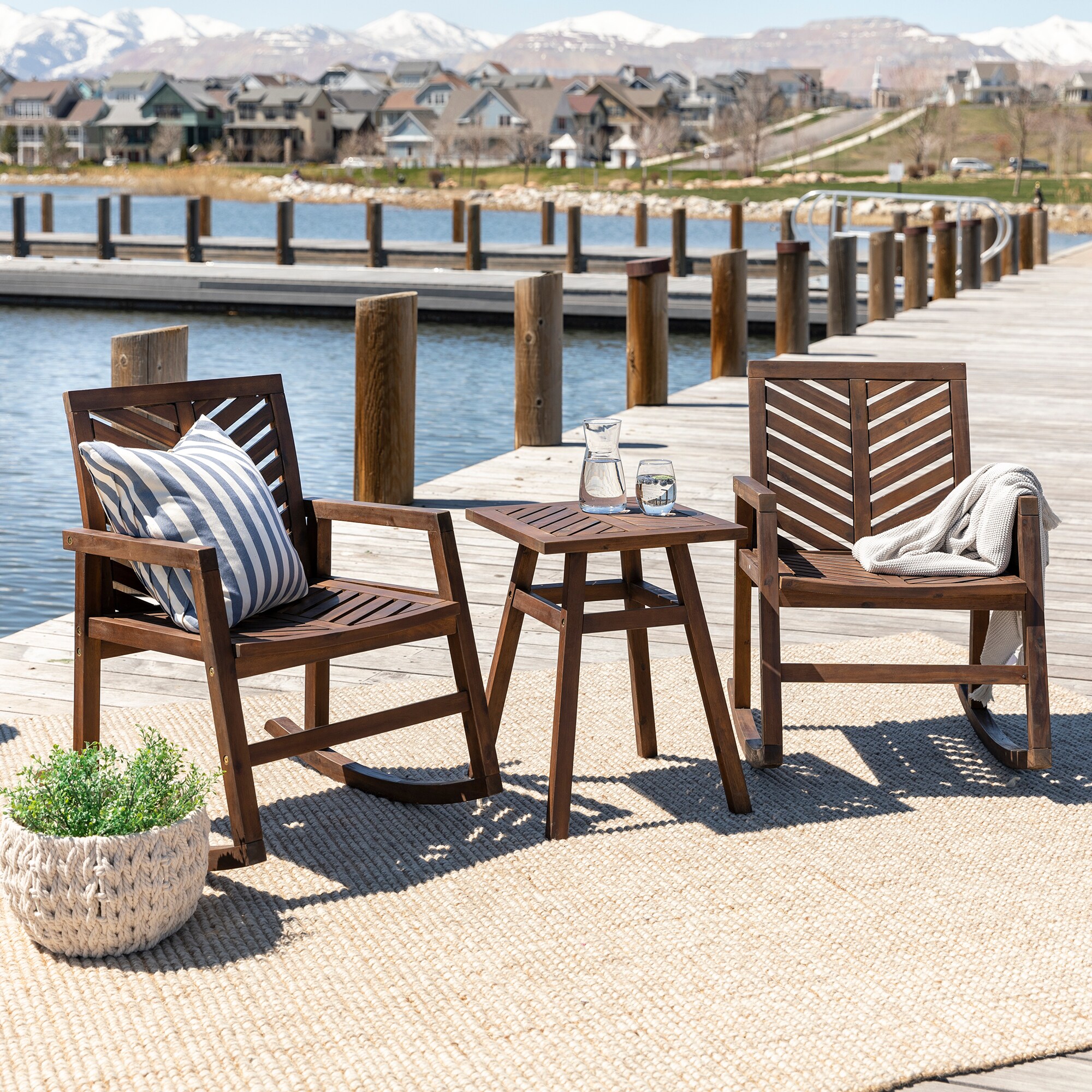 Walker Edison LWOWVINRCDB-3 Patio-Conversation-Sets - View #2