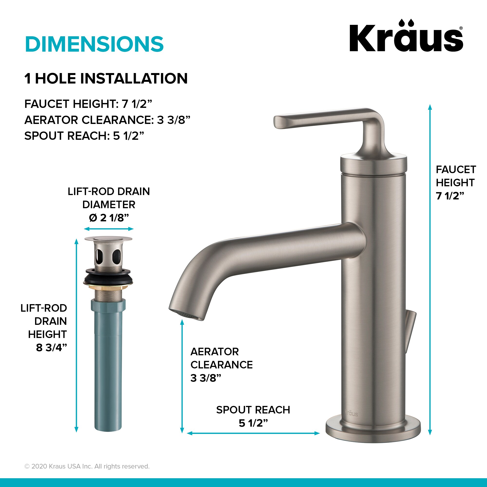 Kraus KBF-1221SFS Lavatory-Faucets - View #7