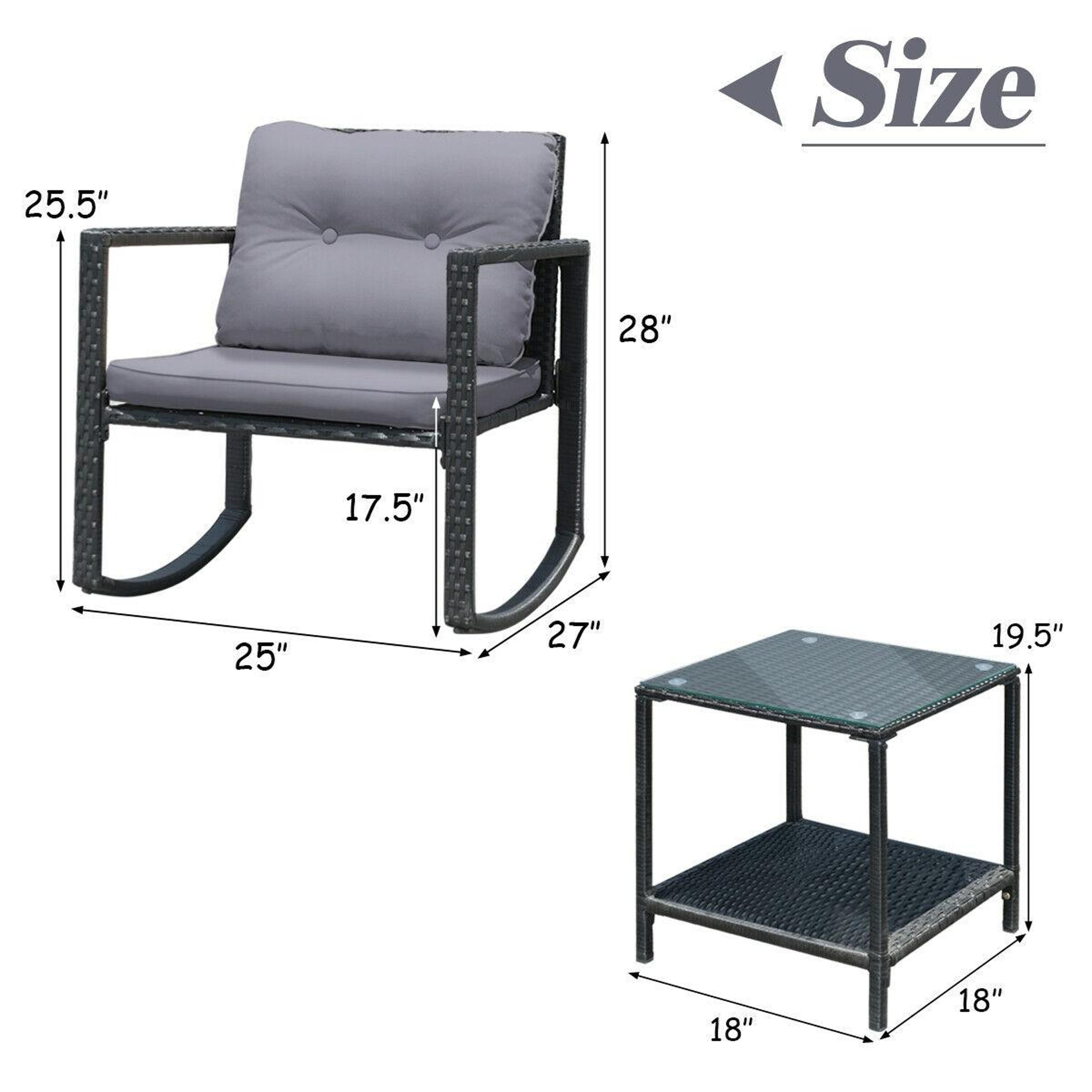BABOOM BOM-2861GR-CO Patio-Conversation-Sets - View #4