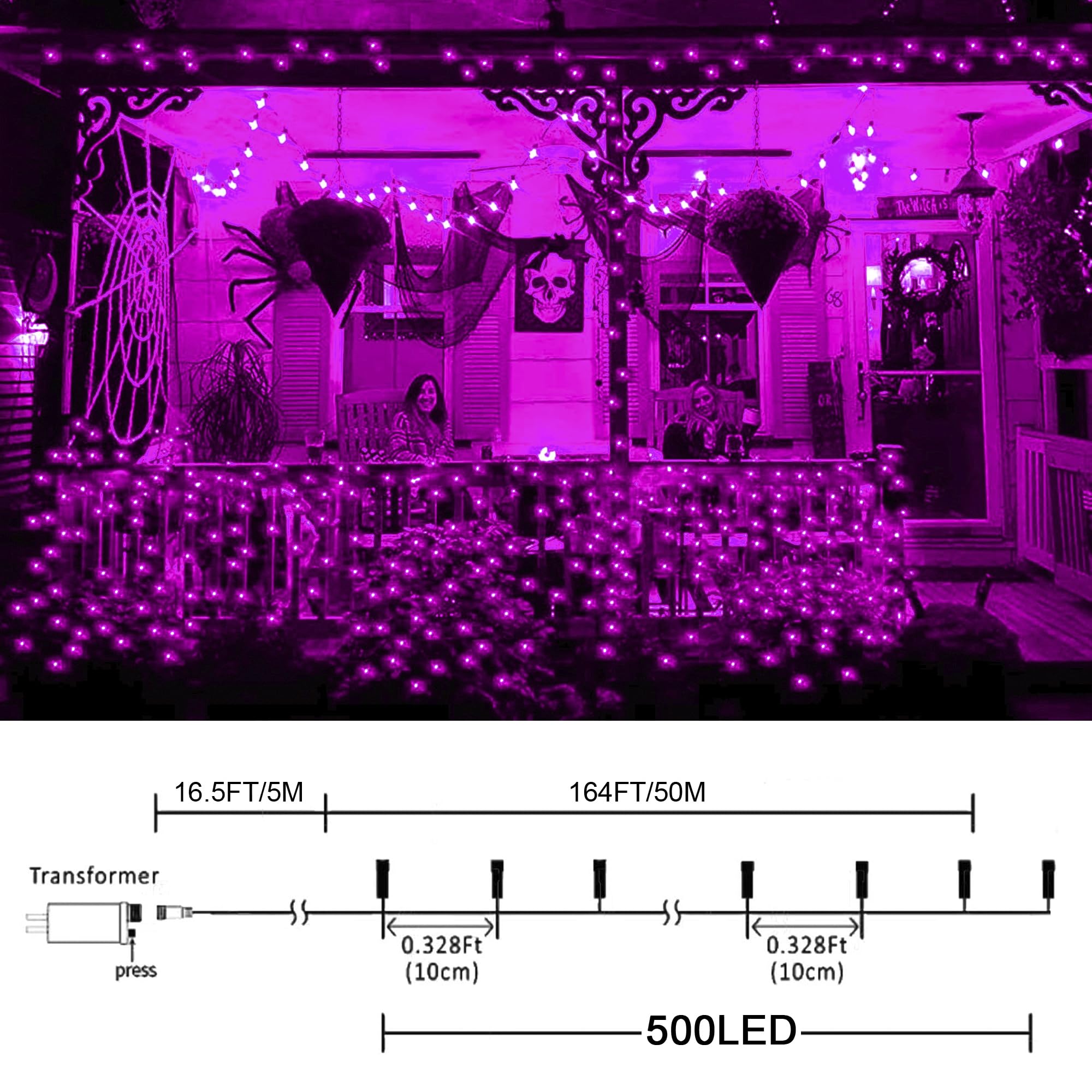 IJBUHV 678887725820 Halloween-String-Lights - View #2