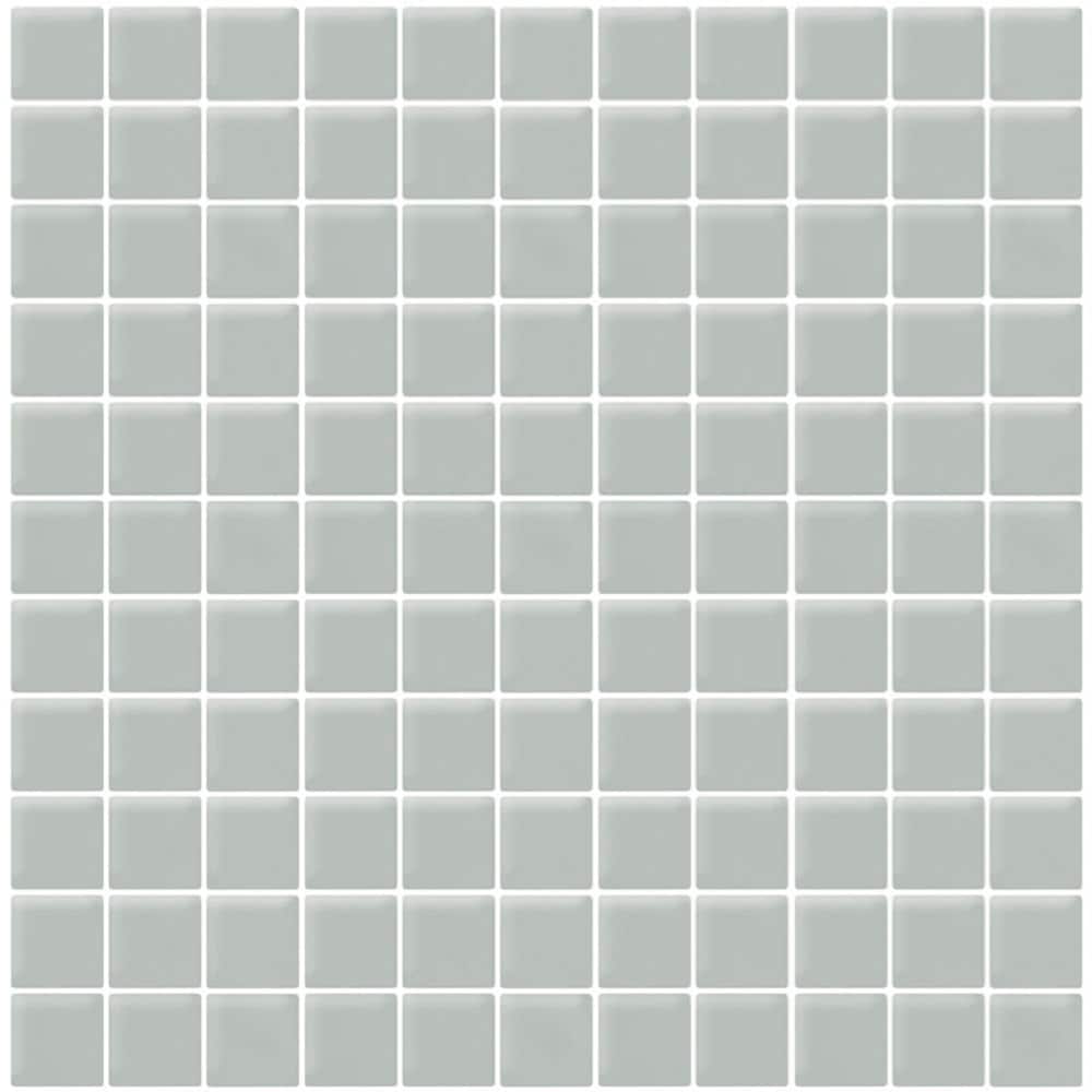 Apollo Tile APLA88092M 1X1A Colorway Mink Gray 12-in x 12-in Matte Glass Mosaic Floor and Wall Tile ( 9.67-sq ft Carton )