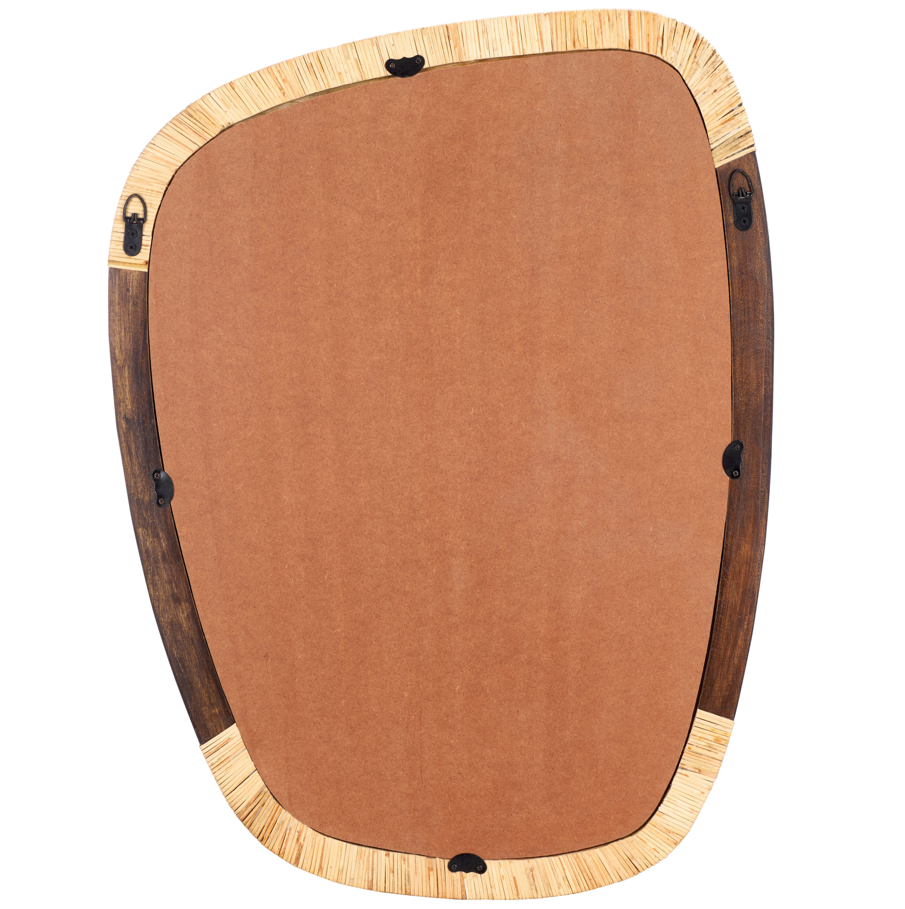 Rupa 23" x 31" Natural Brown Mango Wood Wall Mirror