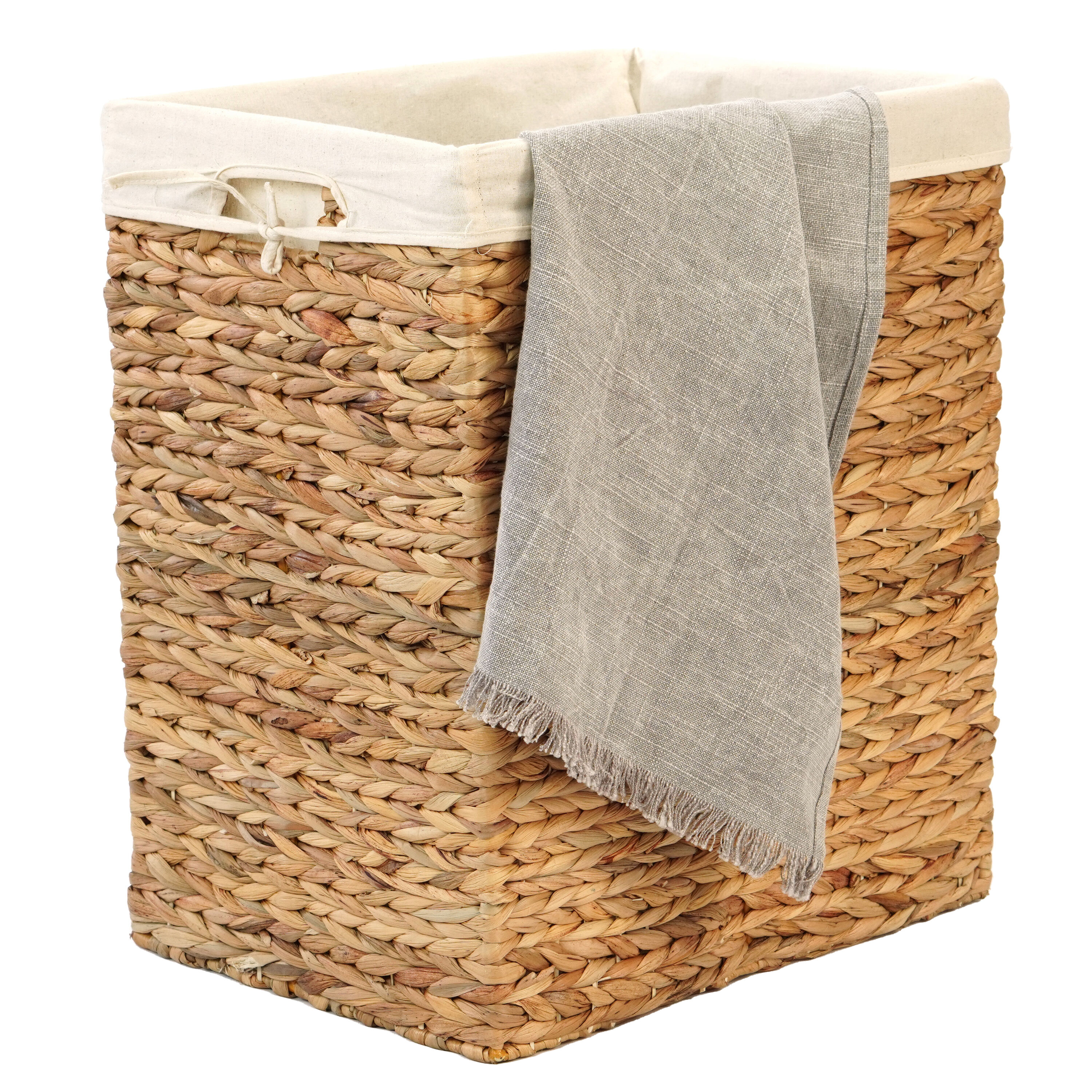 Wickerwise QI004242.L Brown Wicker Laundry Hamper