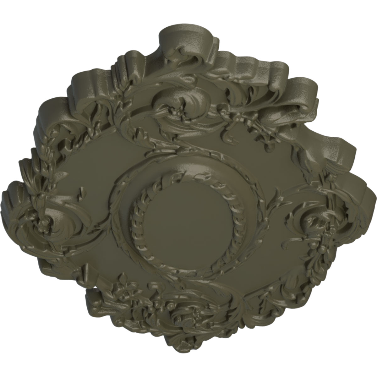 Ekena Millwork CM30KIWHF Ceiling-Medallions - View #2