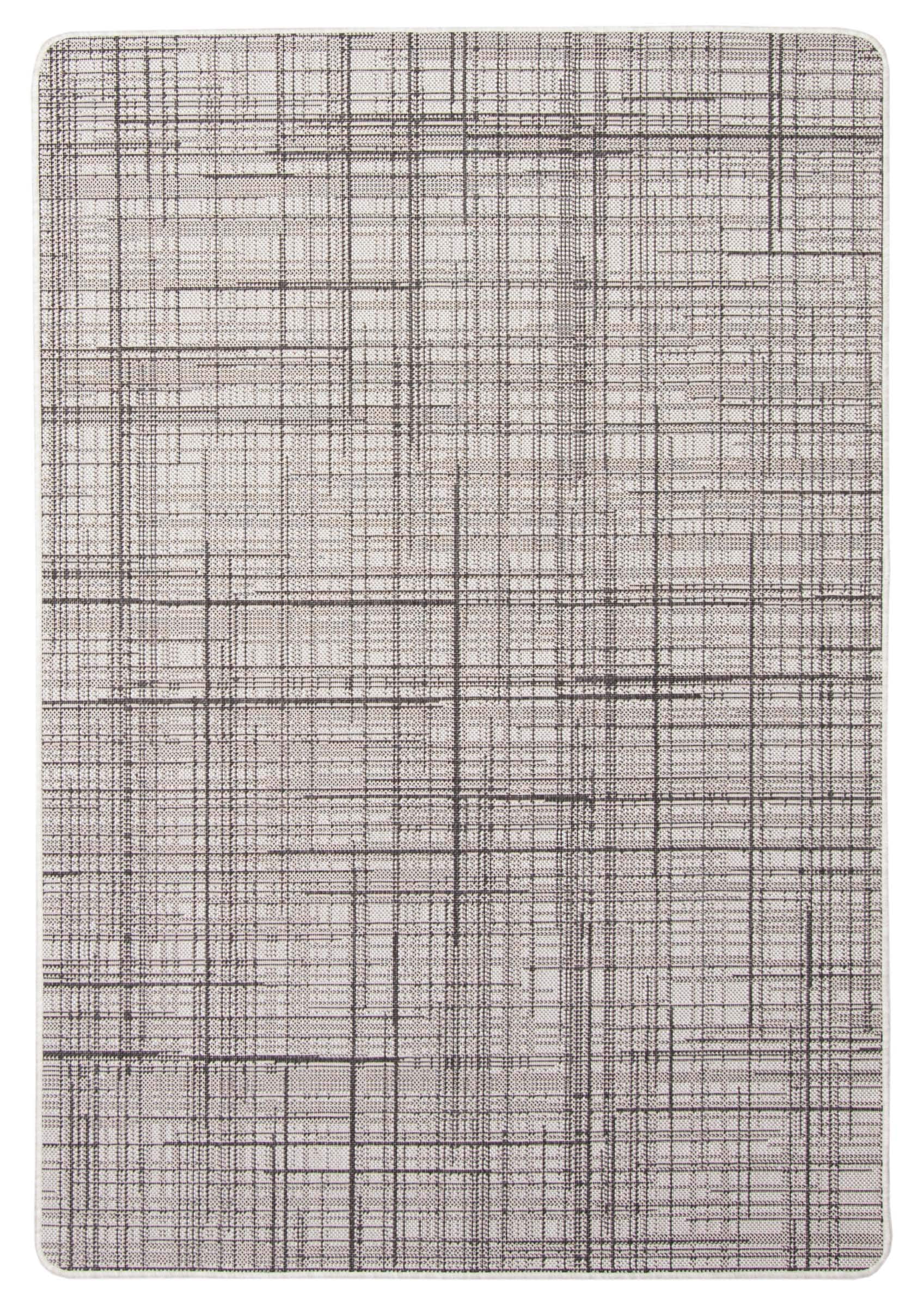 ECARPETGALLERY 353482 3 x 5 (ft) Polypropylene Gray Rectangular Indoor Solid Area rug
