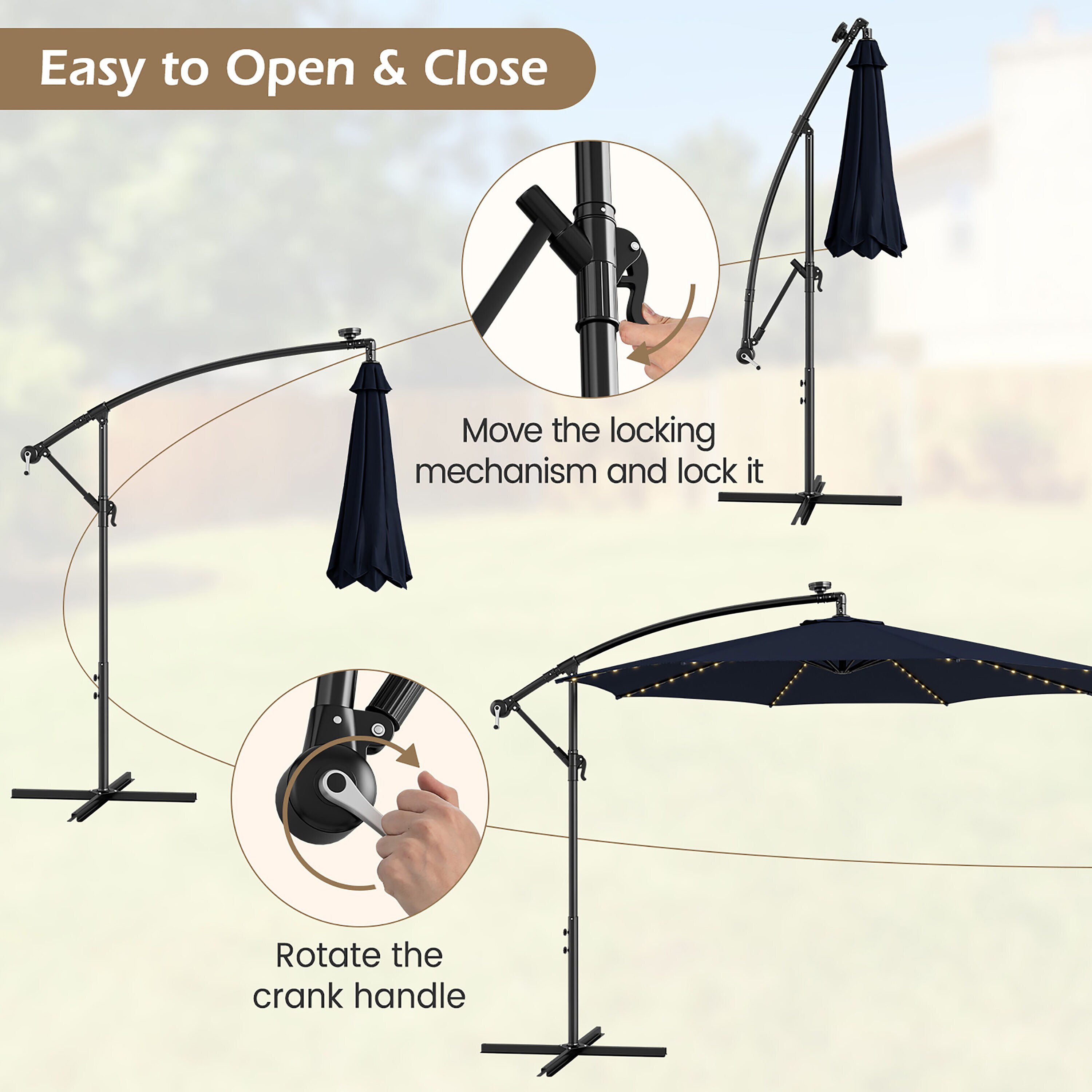 Costway NP10822NY Umbrellas-2 - View #6