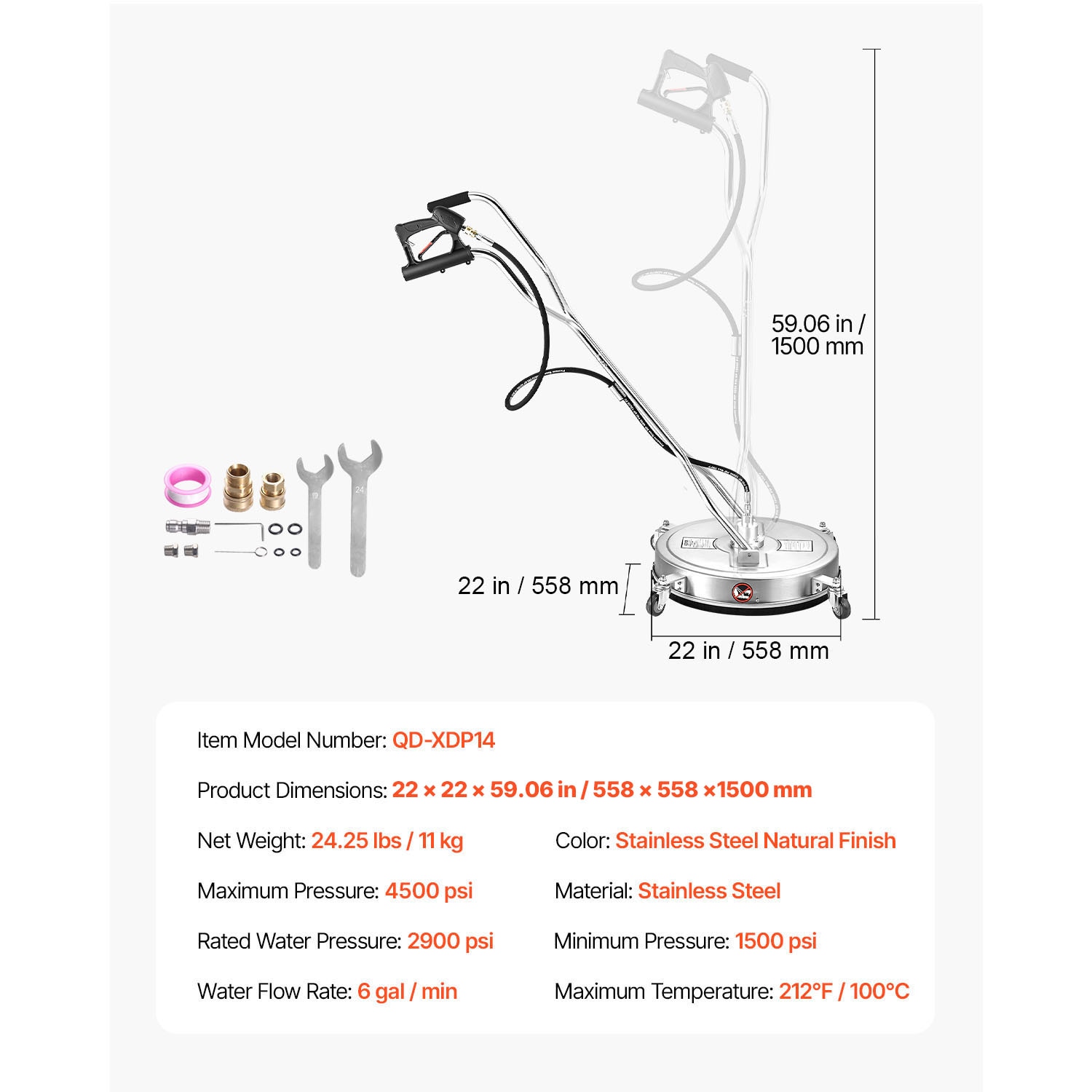 VEVOR SCGYQXJBMQJQ13222V0 Pw-Surface-Cleaners - View #7