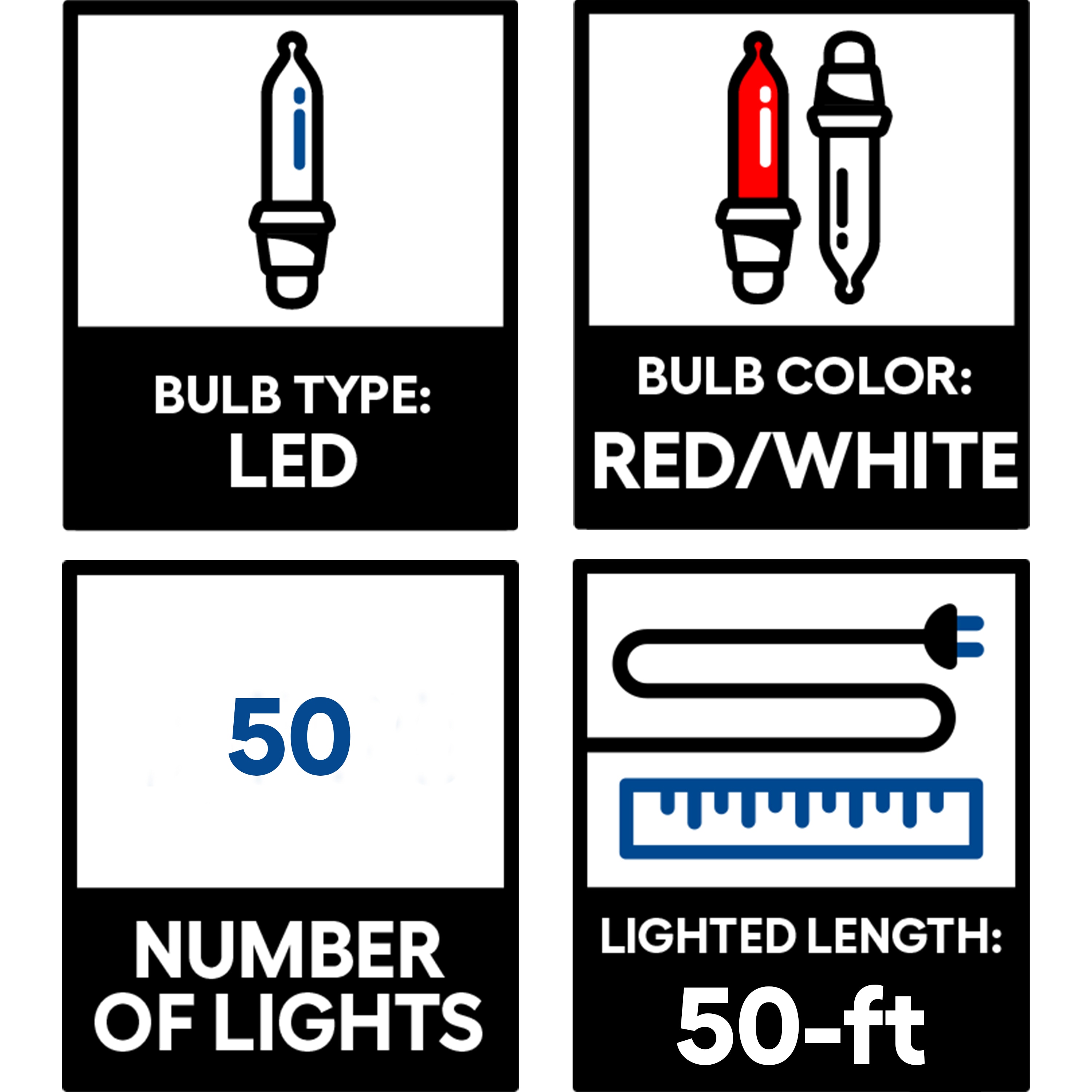 Wintergreen Lighting 80145 Christmas-String-Lights - View #2