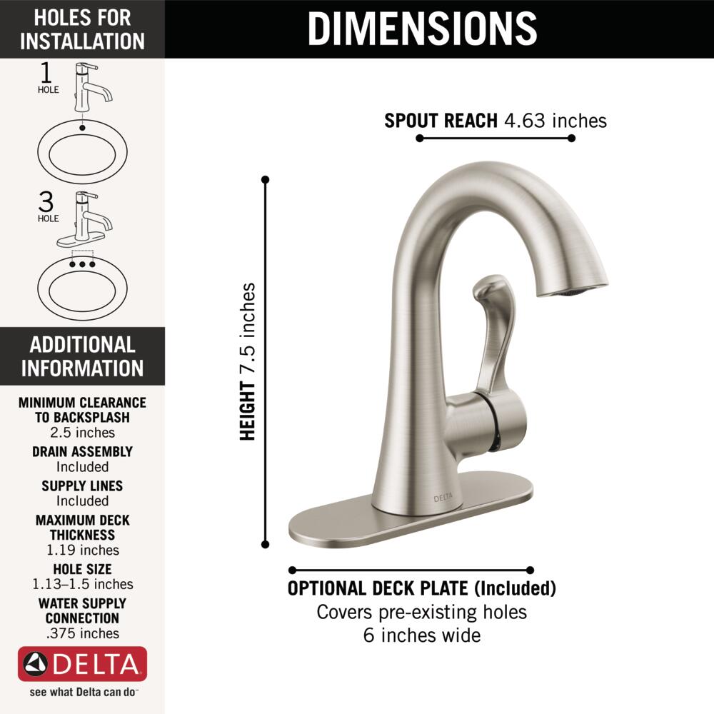 Delta 15897LF-SP Lavatory-Faucets - View #5