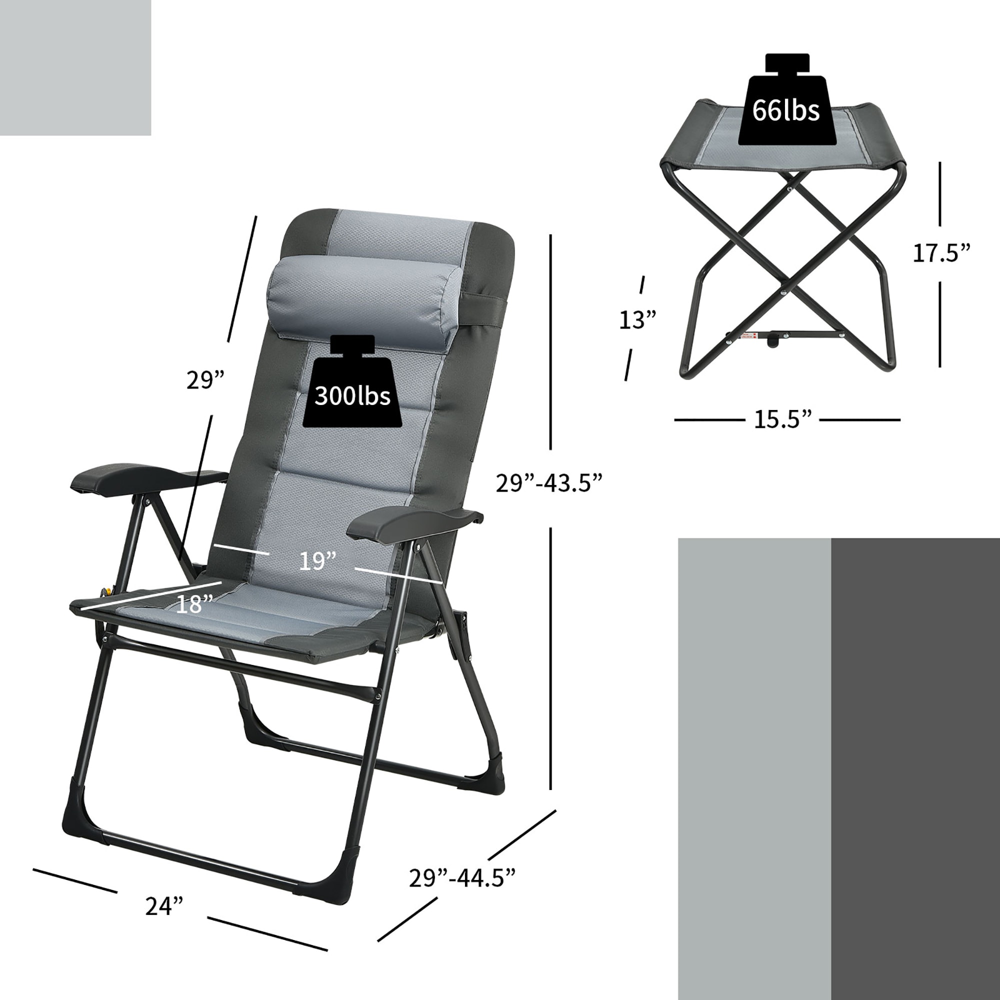 Costway NP10018GR-2 Patio-Chairs - View #9