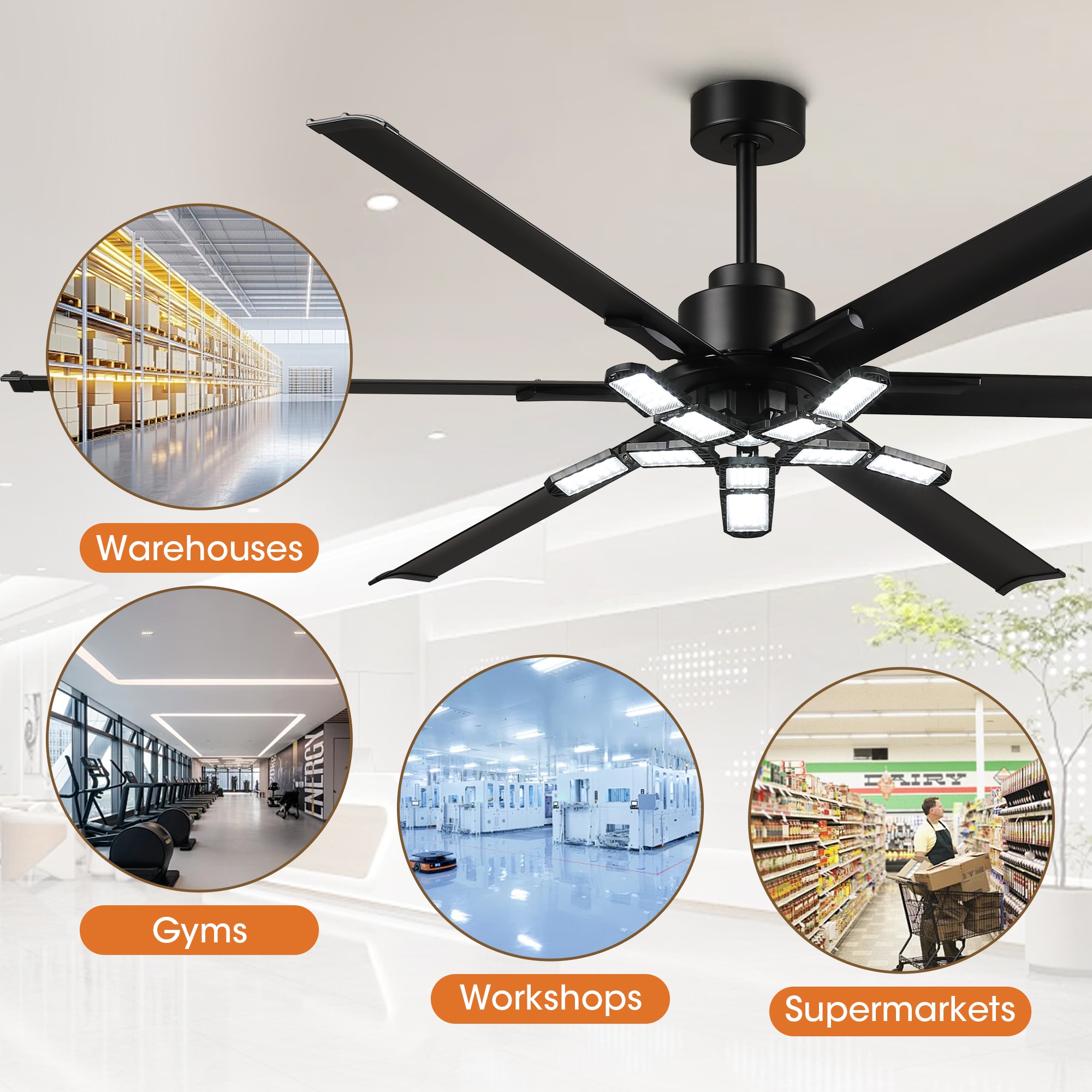 Parrot Uncle F8011BKS Ceiling-Fans - View #8