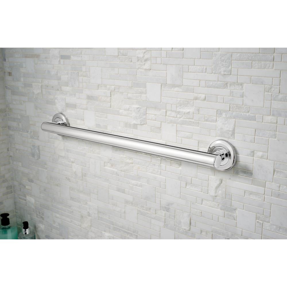 Delta Tempra 24 In Polished Chrome Wall Mount ADA Compliant Grab Bar   10353909 