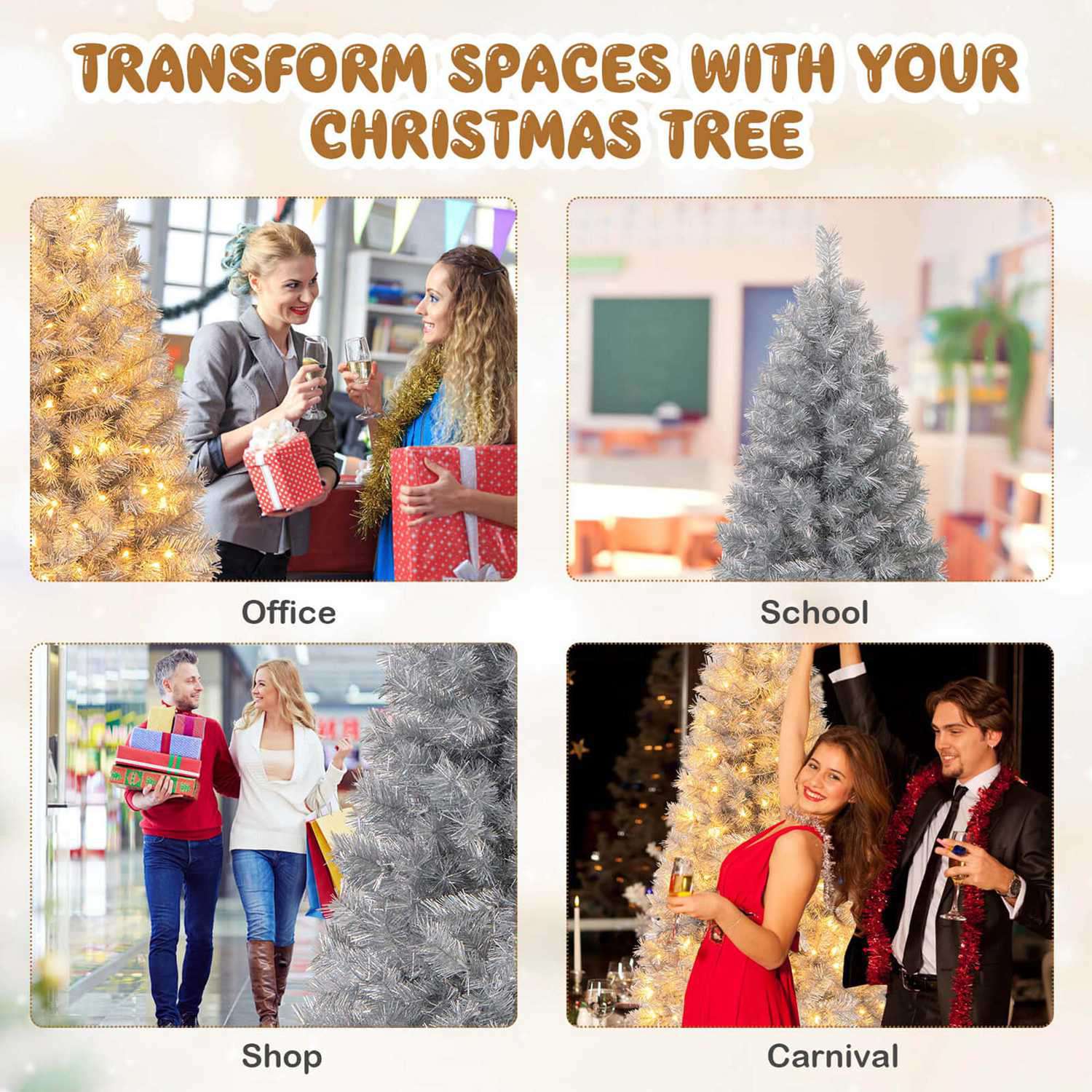 Costway HCST04305 Artificial-Christmas-Trees - View #8