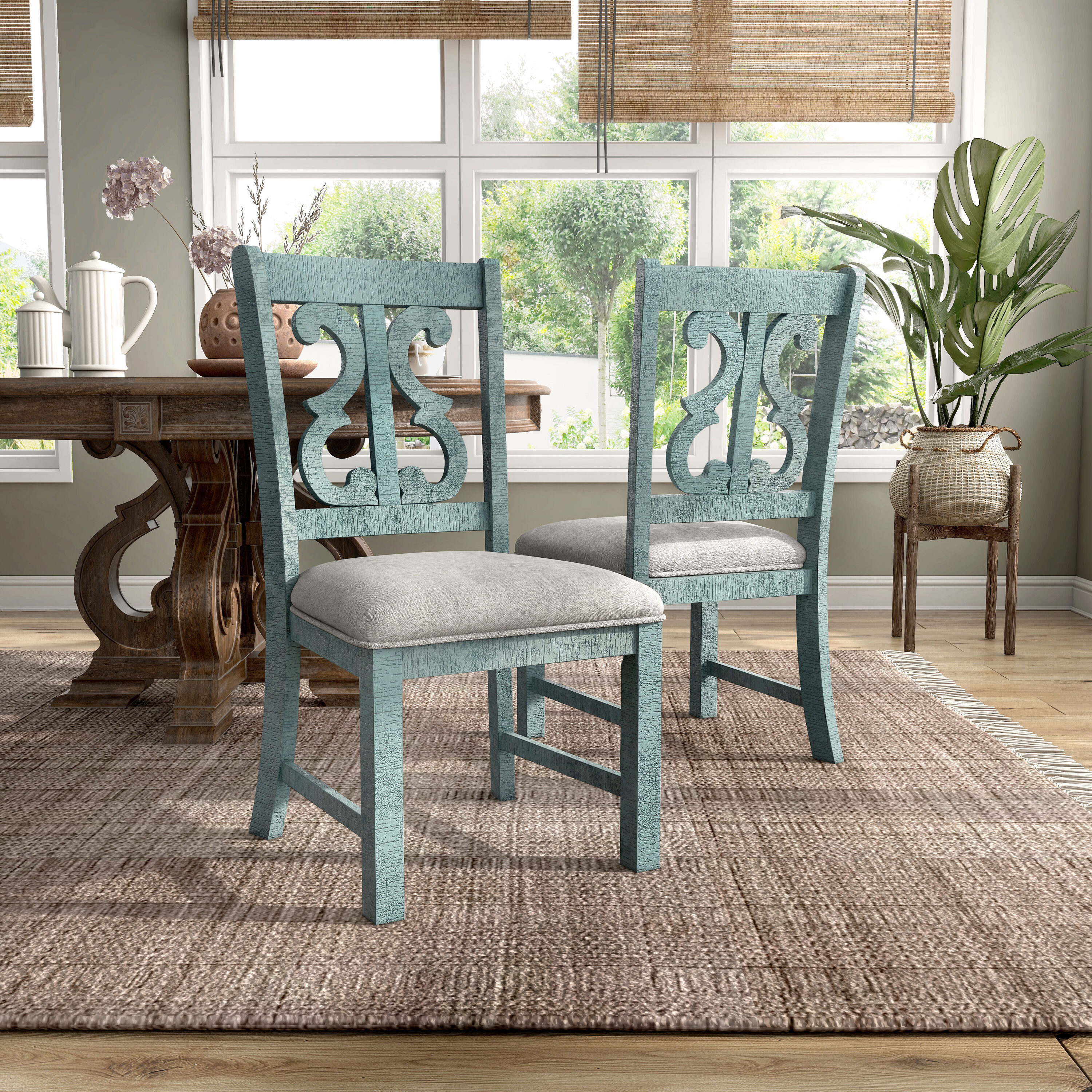 Furniture of America IDF-3417LB-SC Dining-Chairs - View #4