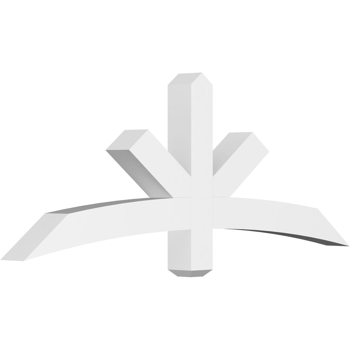 Ekena Millwork GBP060X23X0404ALB00 Alberta White PVC Gable bracket