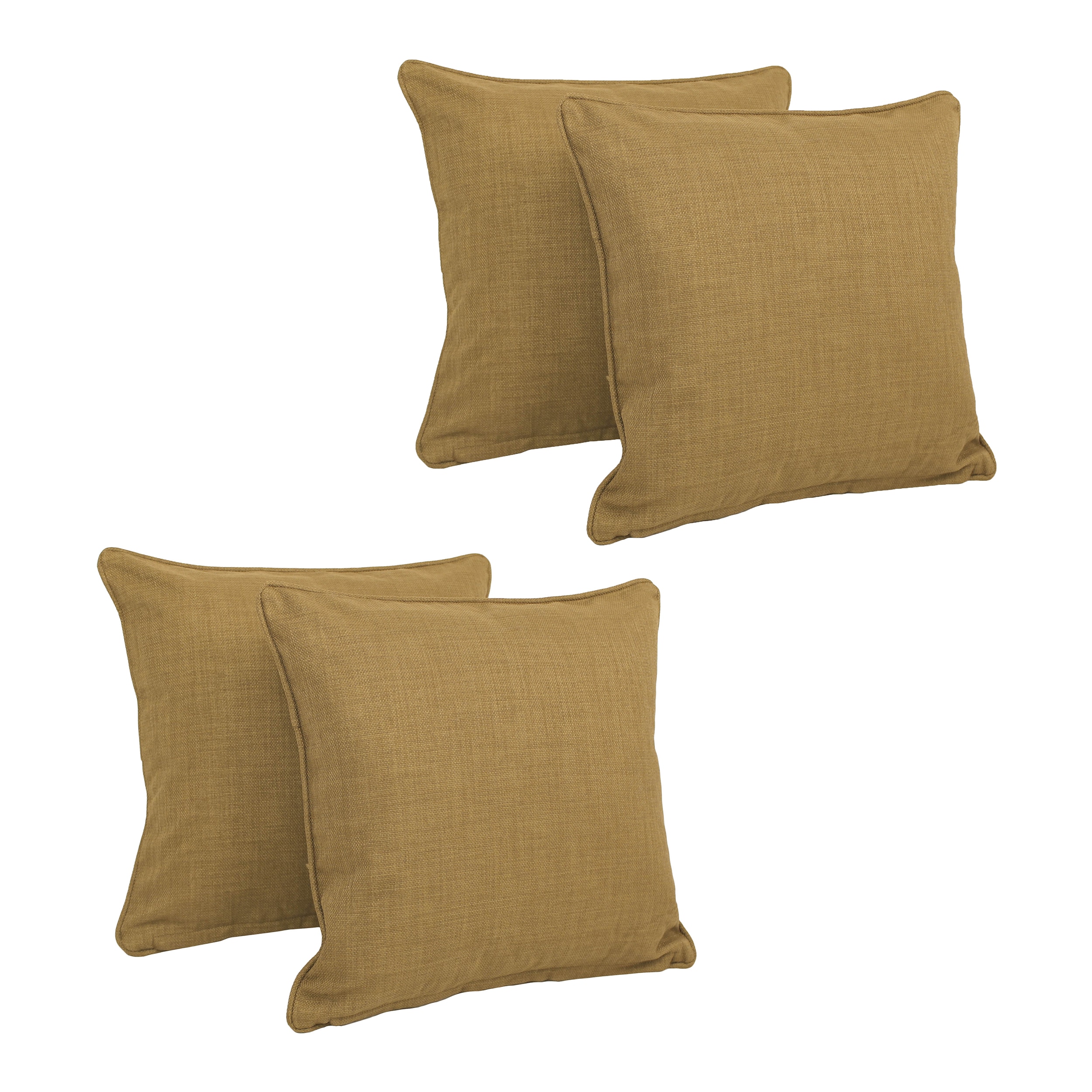 Blazing Needles 9810-CD-S4-REO-S8 4-Pack Solid Wheat Rectangular Throw Pillow