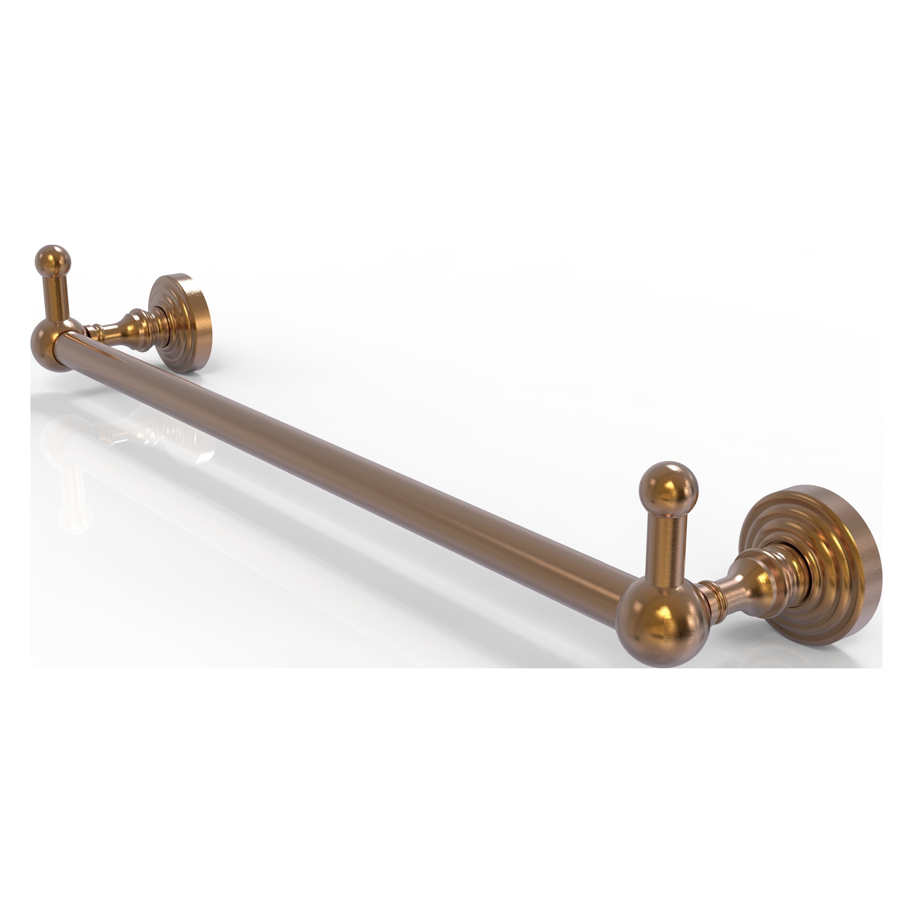 Allied Brass WP-41-36-PEG-BBR Waverly Place 36-in Brushed Bronze Wall mount Single Towel Bar