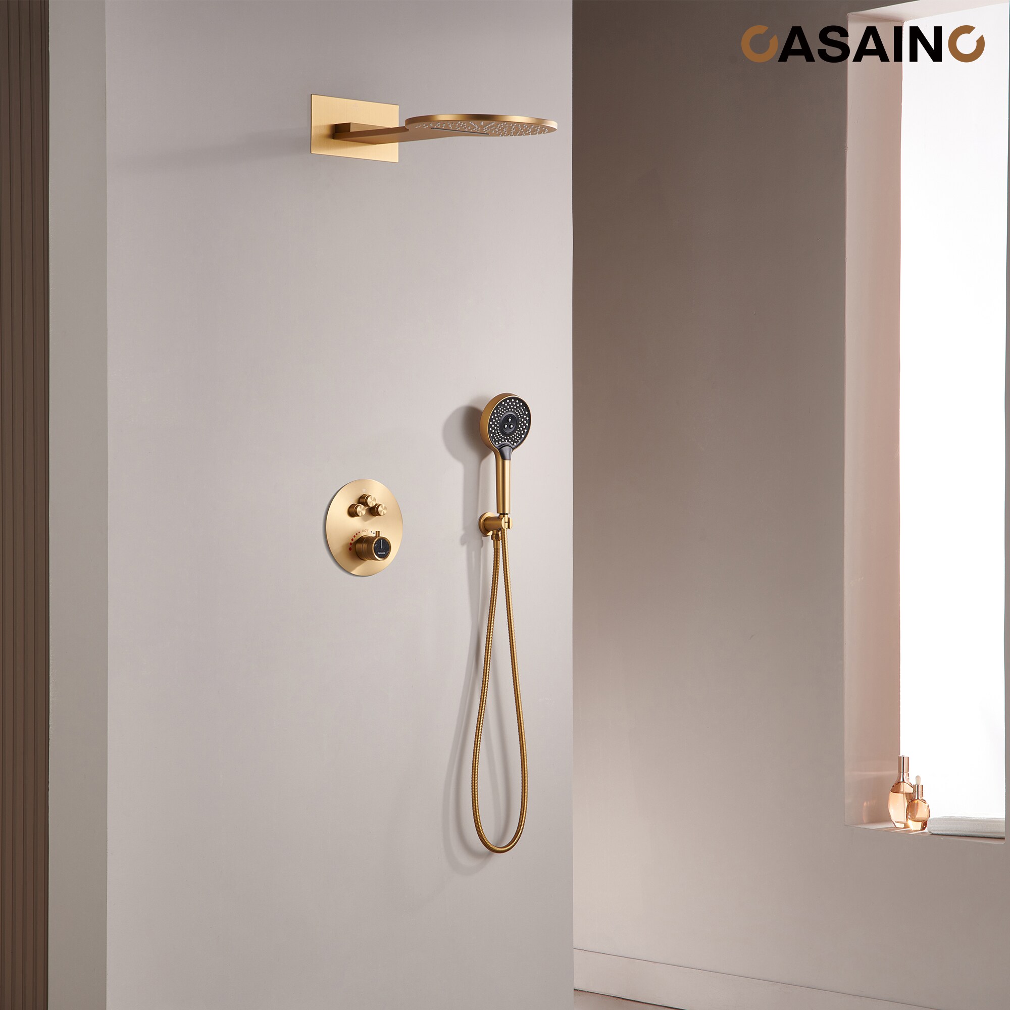 CASAINC CS6220-22BG Showerhead-Bar-Panels - View #2