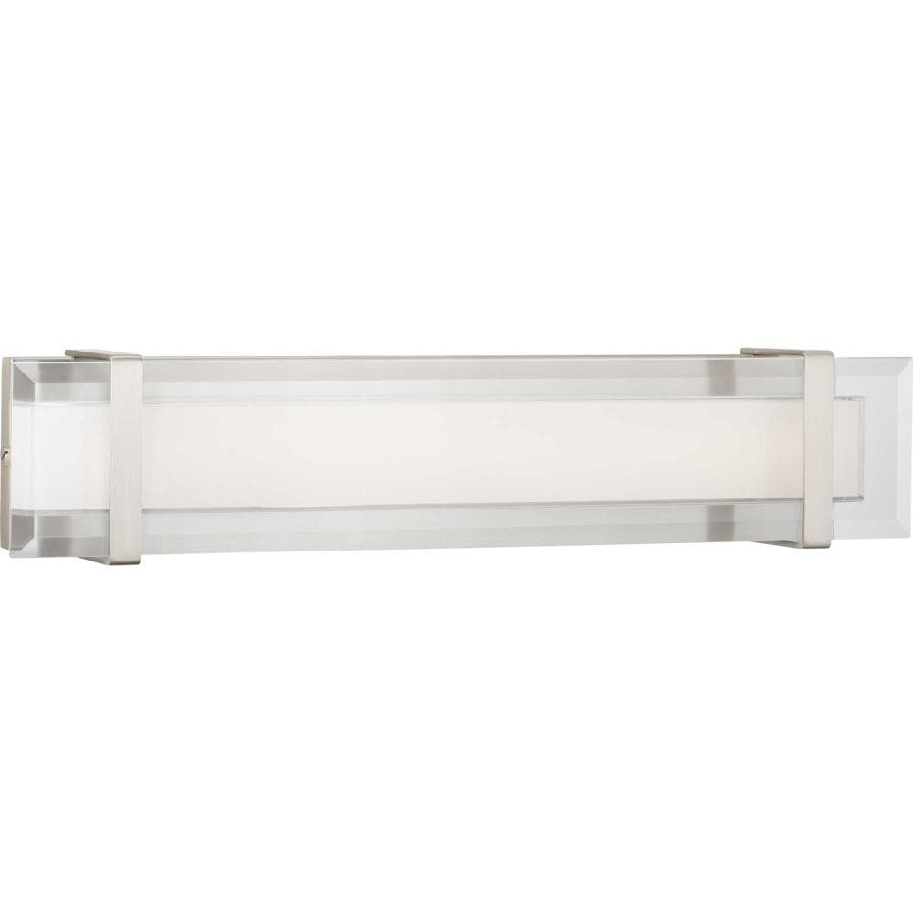 Progress Lighting P300152-009-30 Miter LED 24-in 1-Light Brushed Nickel LED Modern/Contemporary Vanity Light