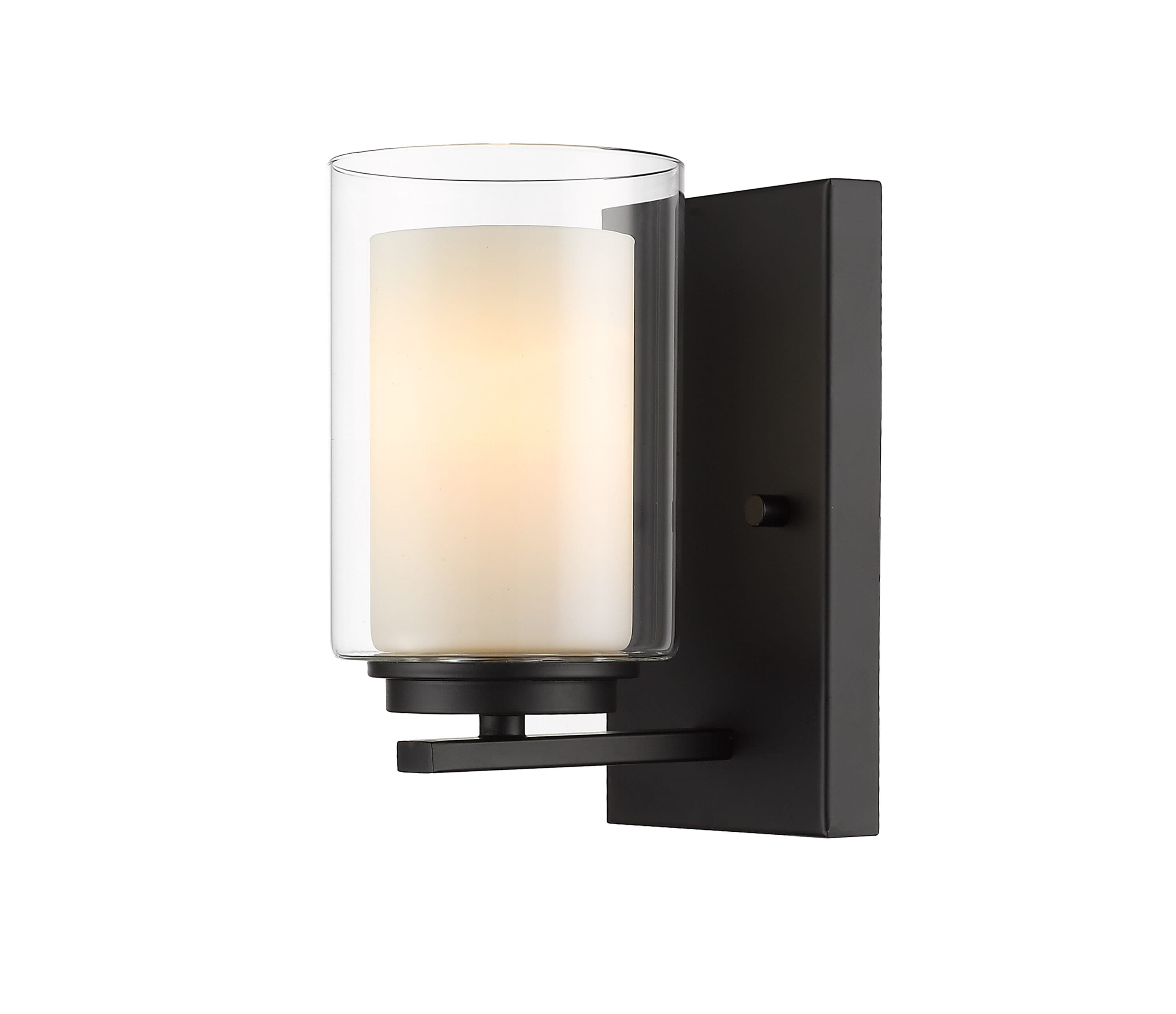 Z-Lite 426-1S-MB Willow 4.5-in 1 -Light Matte Black Modern/contemporary Vanity light