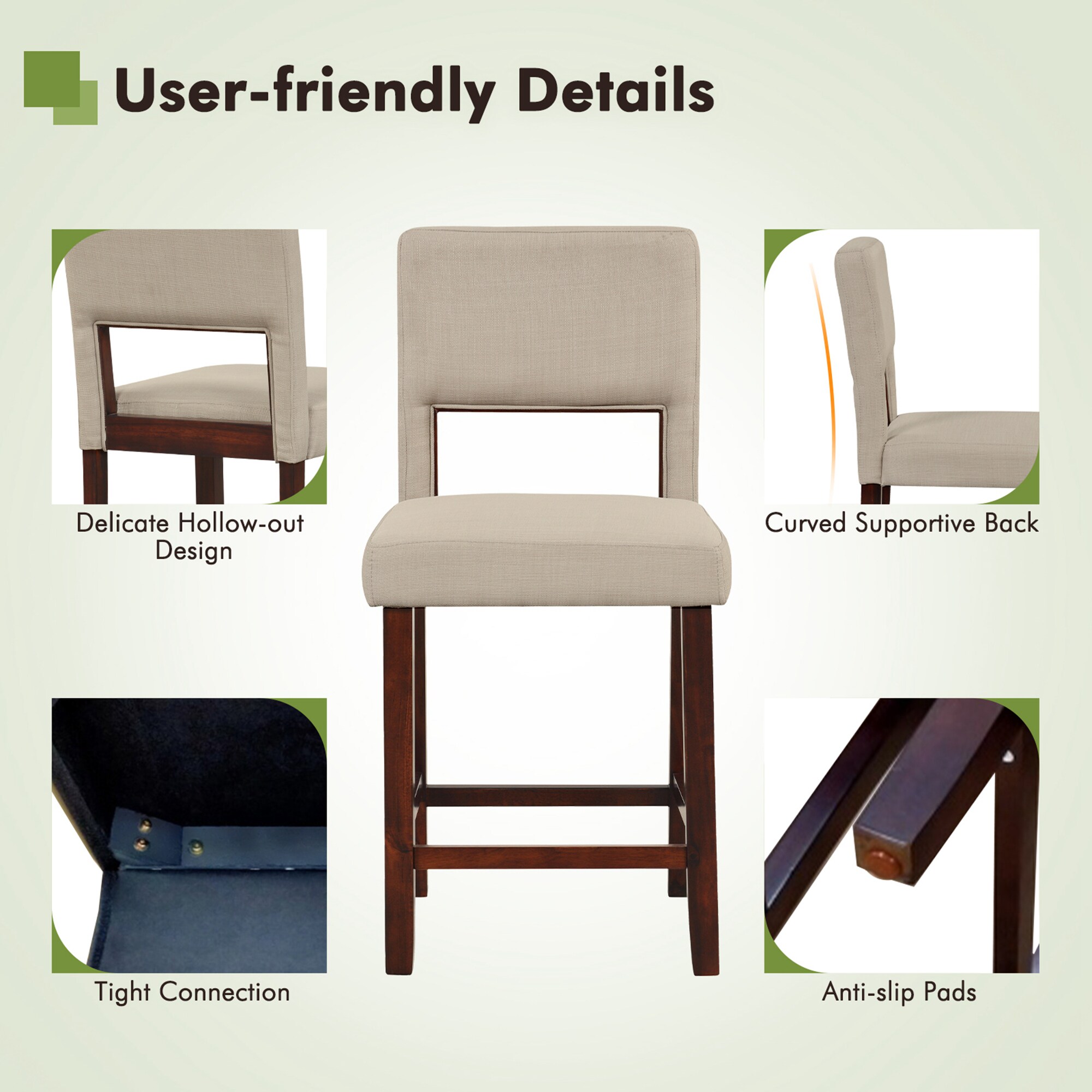 Costway SXL00026 stools - View #3