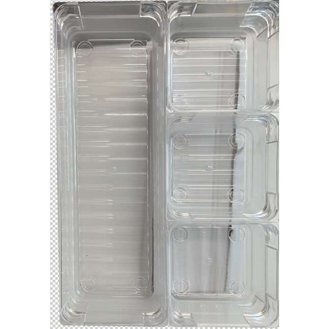 Style Selections 4 piece Clear bath storage set Clear Acrylic Bathroom  Organizer in the Bathroom Accessories department at