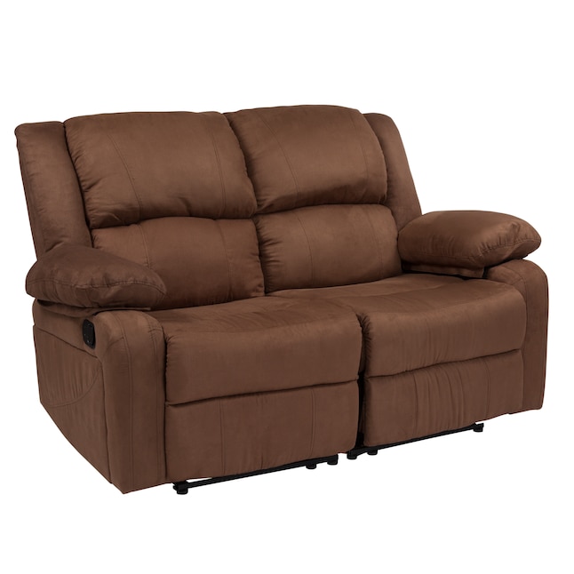 Flash Furniture Harmony Series Modern, Brown Microfiber Sofa And Loveseat