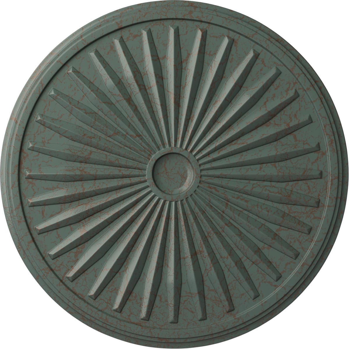 Ekena Millwork CM33LECBC Leandros 33.125-in W x 33.125-in L Painted Cloud Burst Crackle Polyurethane Whole Ceiling Medallion