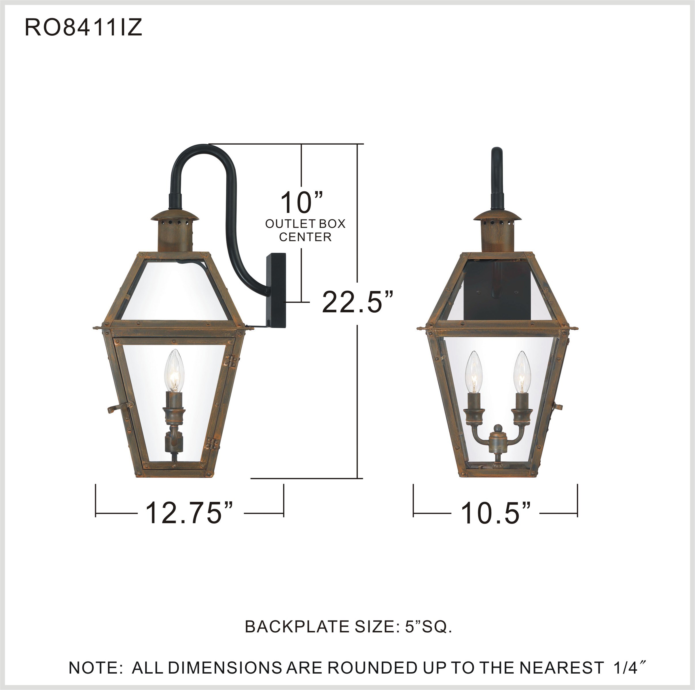 Quoizel RO8411IZ Outdoor-Wall-Lighting - View #5