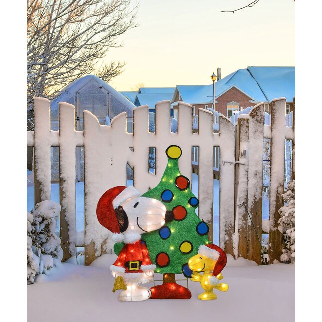 3 Piece Set 22" Lighted LED Christmas Tree Yard Stakes Home Fun Christmas Decor