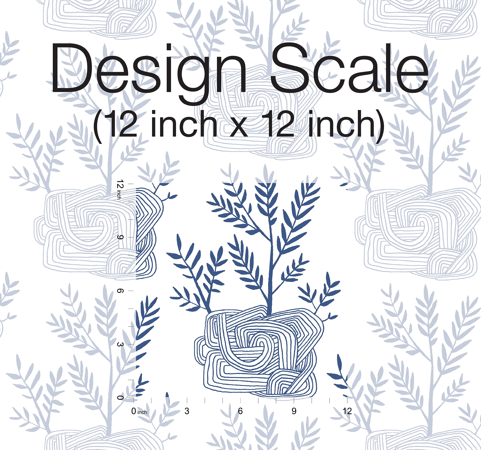 York Wallcoverings PSW1228RL York Premium Peel and Stick Risky Business Vol. III 34.2-Sq. Feet Blue Non-woven Ivy/Vines Self-adhesive Peel and Stick Wallpaper