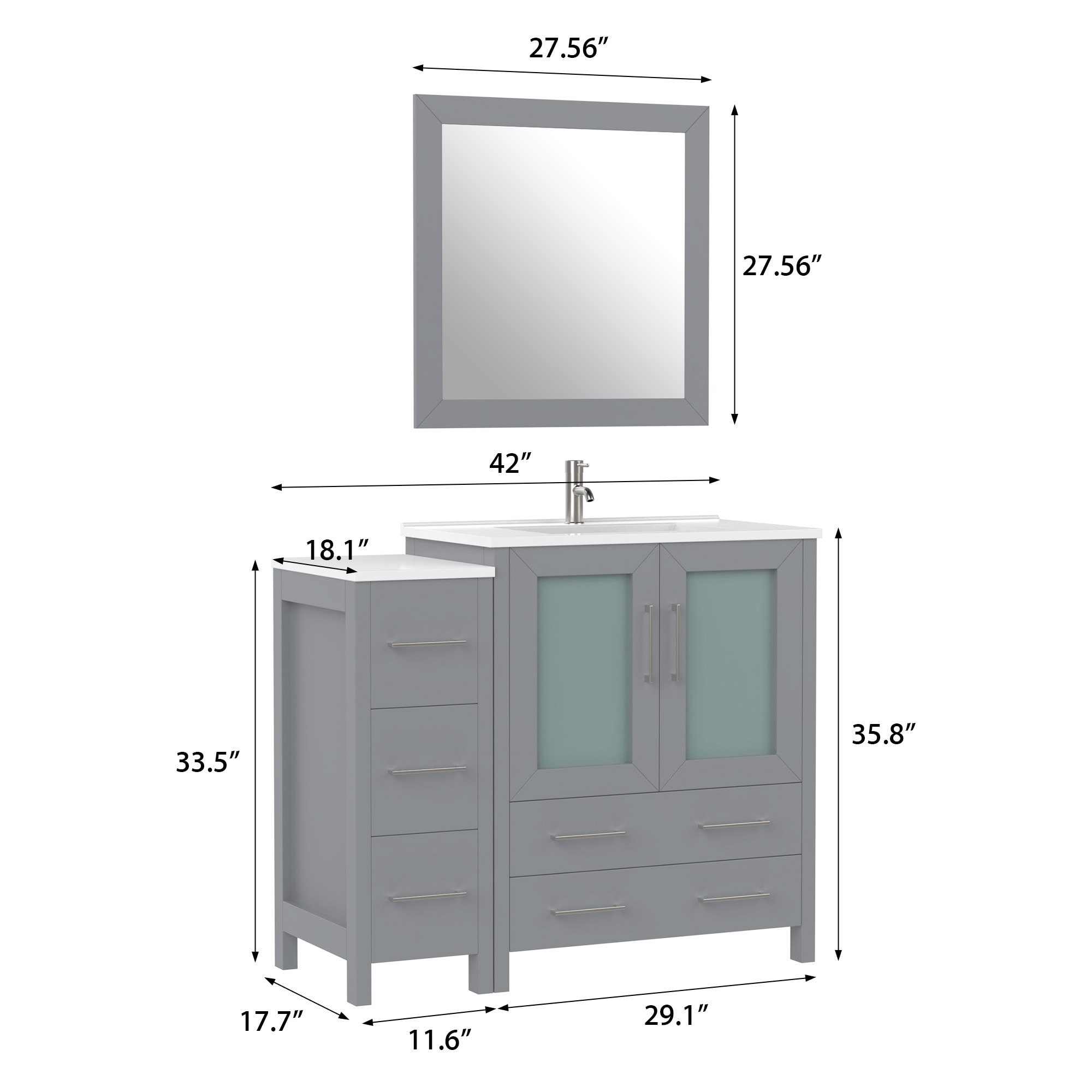 Vanity Art VA3030-42G Bath-Vanity-Combo - View #14