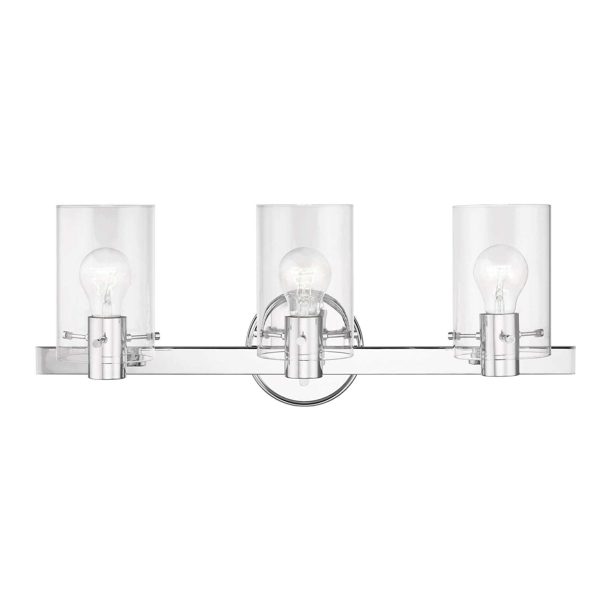 Livex Lighting 17233-05 Munich 22.5-in 3 -Light Gloss Chrome Modern/contemporary Vanity light