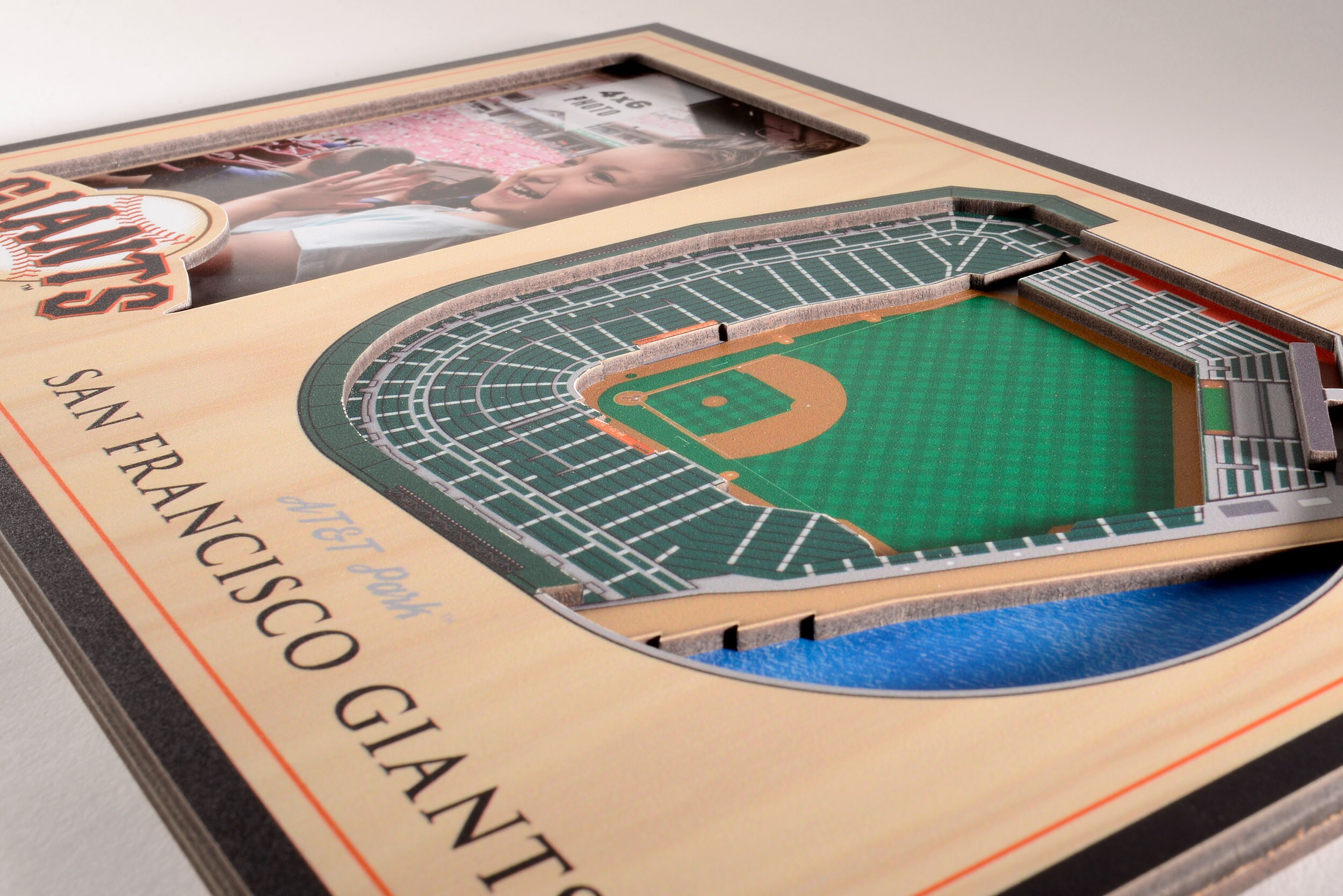 YouTheFan MLB Miami Marlins Wooden 8 in. x 32 in. 3D Stadium