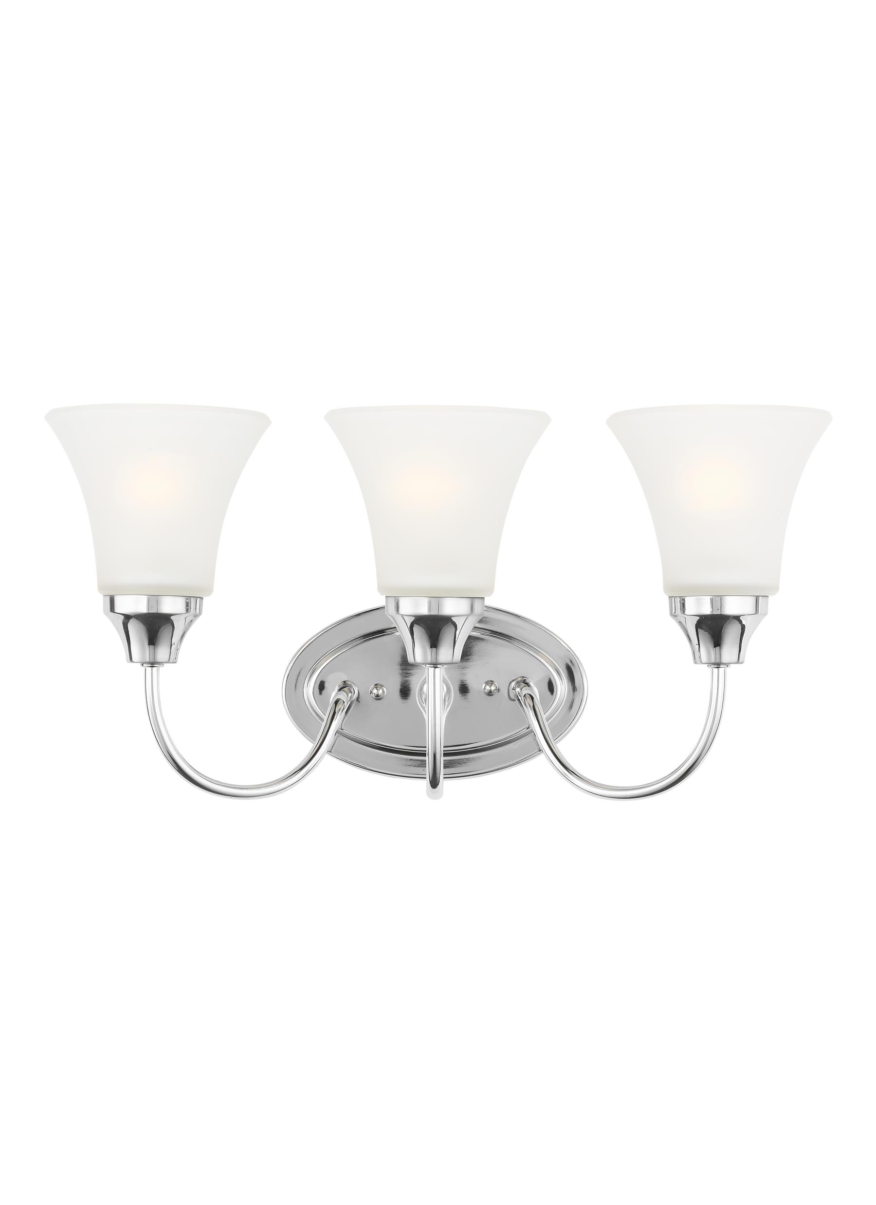 Generation Lighting 44807-05 Holman 18-in 3 -Light Polished Chrome Traditional Vanity light