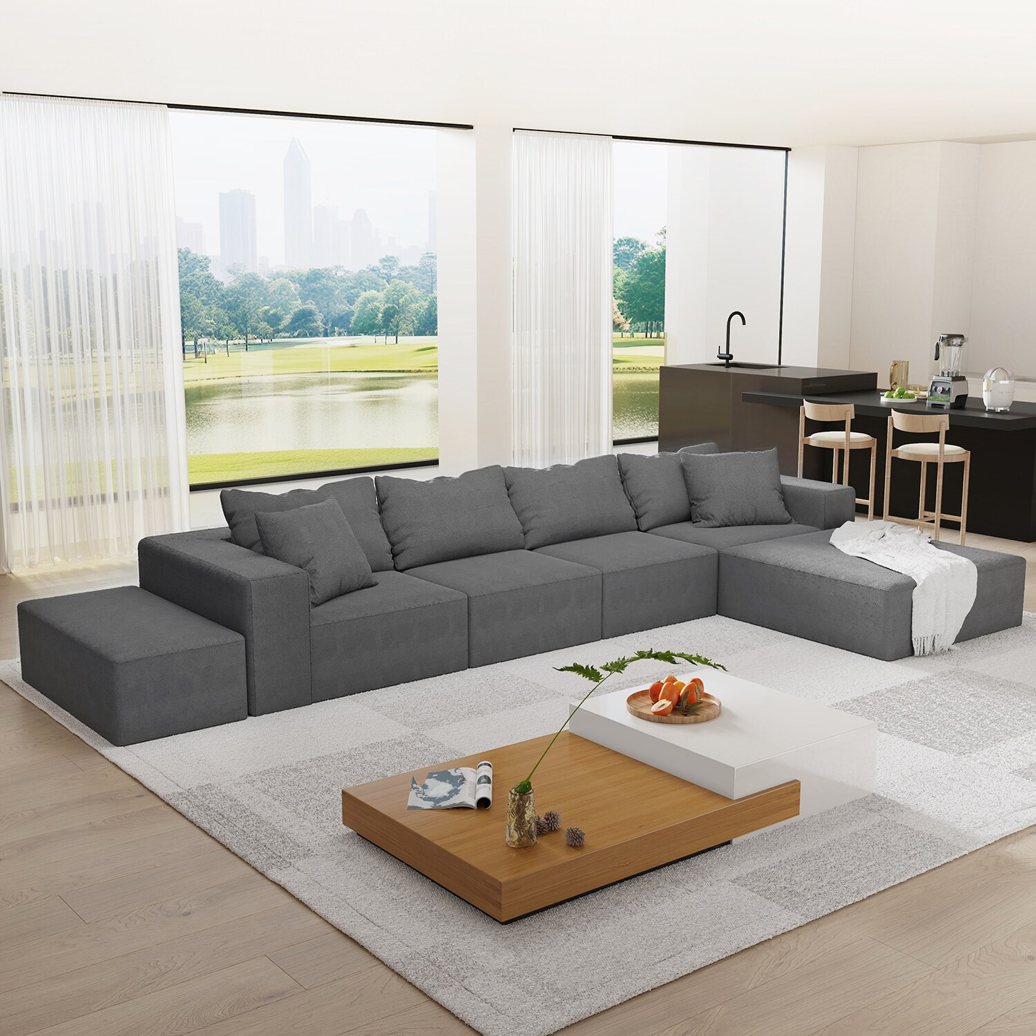 GZMR LZX-WF-2020GY Sofas-Loveseats - View #8