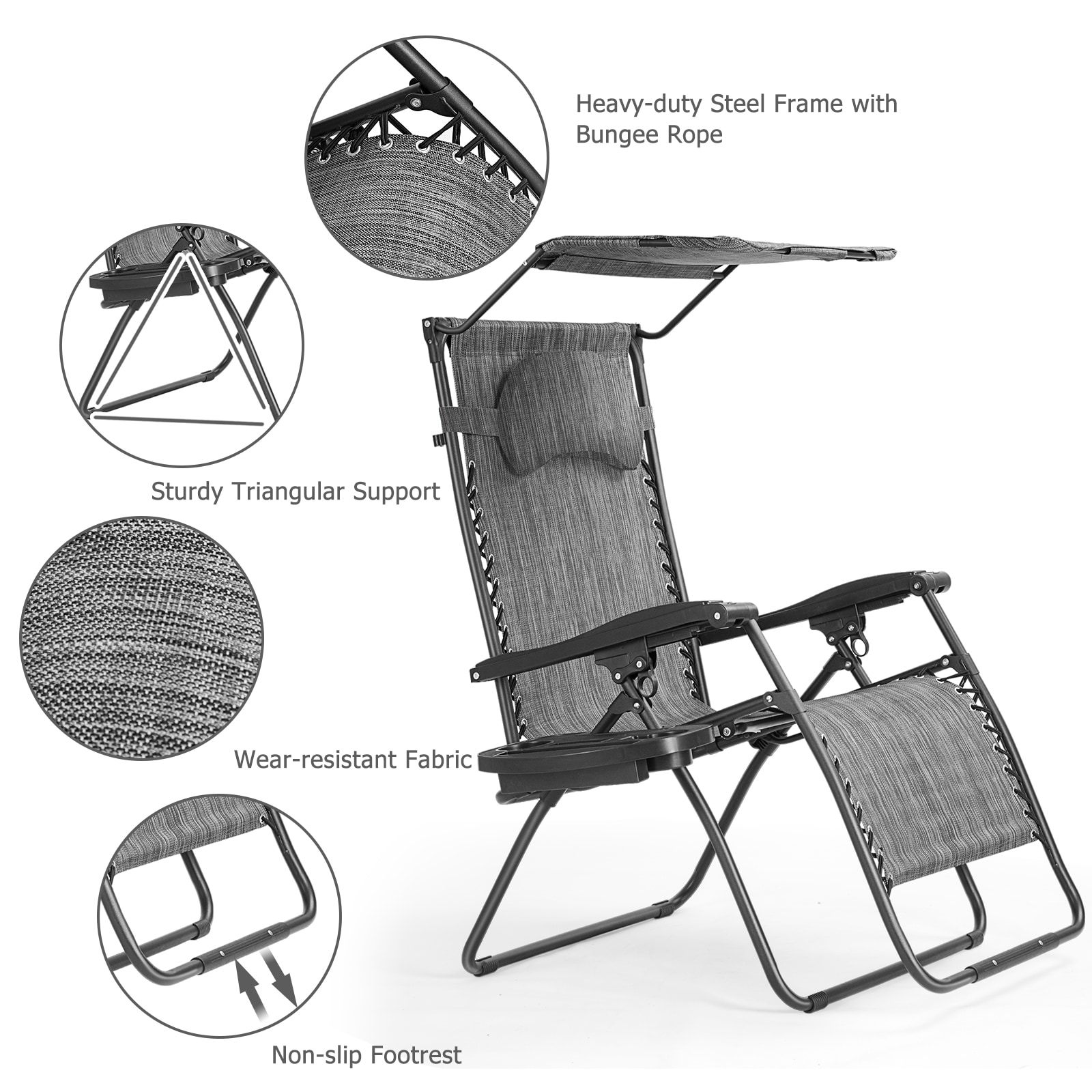LIVIZA DOJ3567GR Beach-Camping-Chairs - View #4