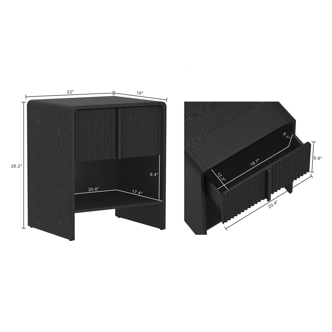 CHITA CTK-201 nightstands - View #3
