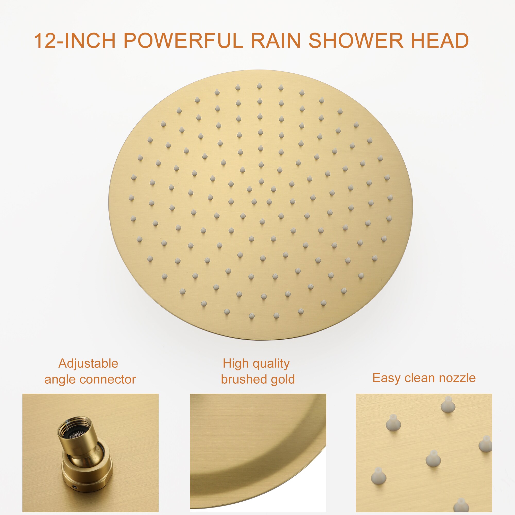 Clihome SMD-88040BG-12 Showerhead-Bar-Panels - View #7