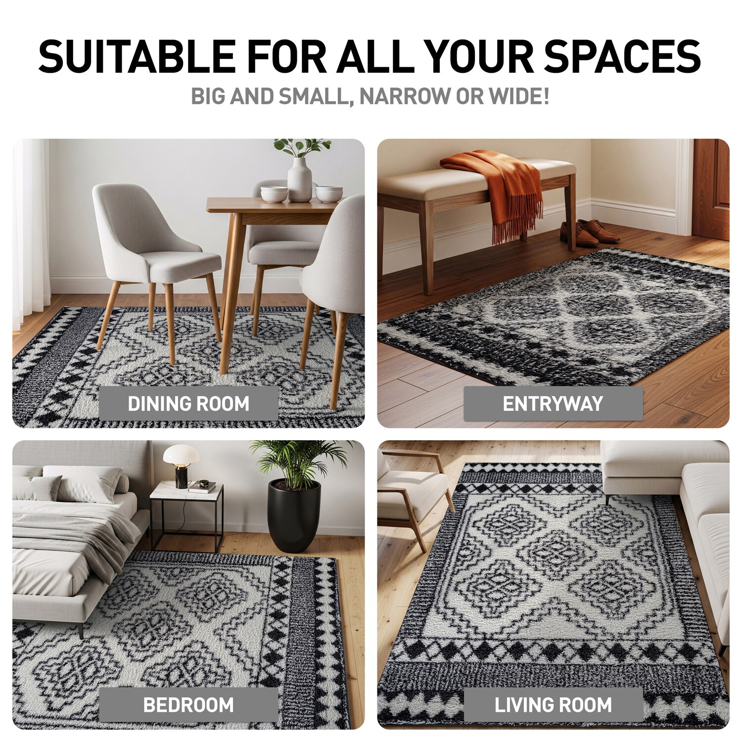 World Rug Gallery WR120WHITE4X6 rugs - View #8