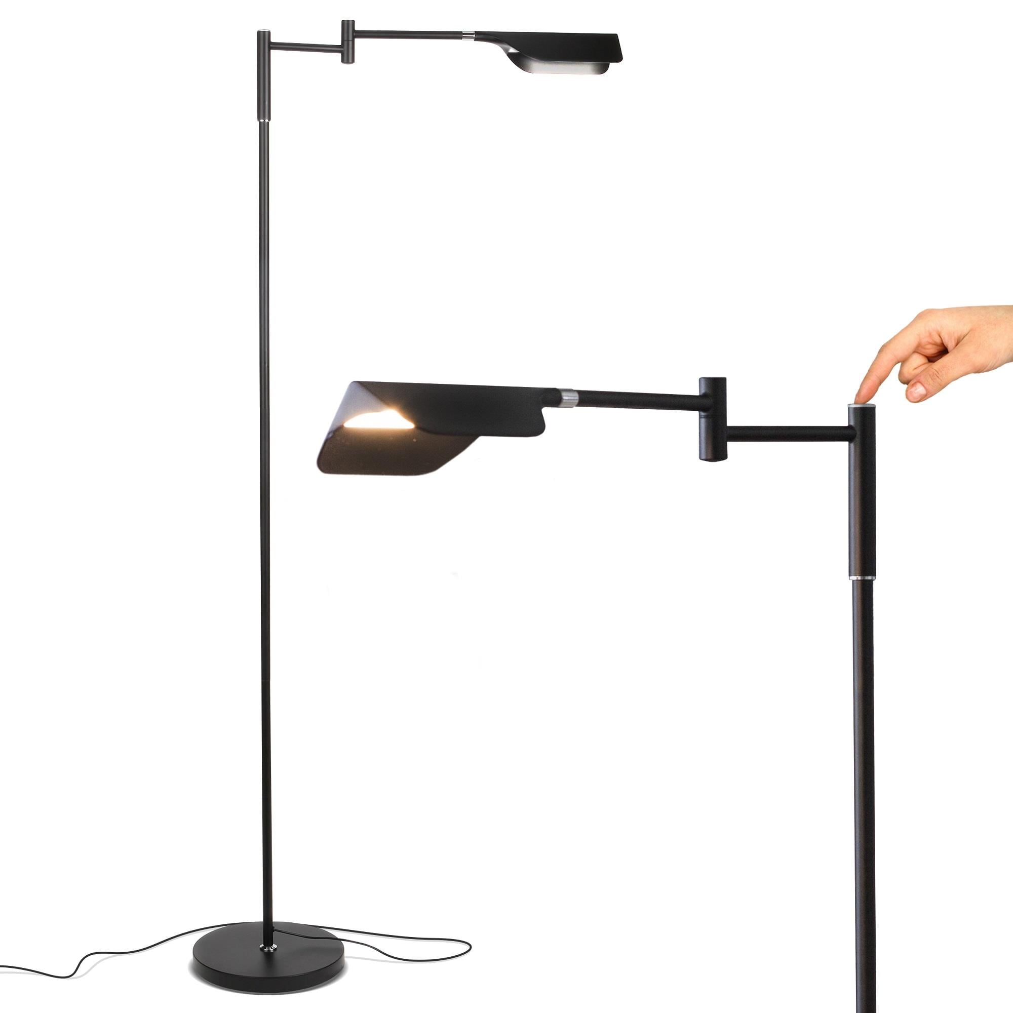 Black Adjustable 3-Way LED Task Floor Lamp