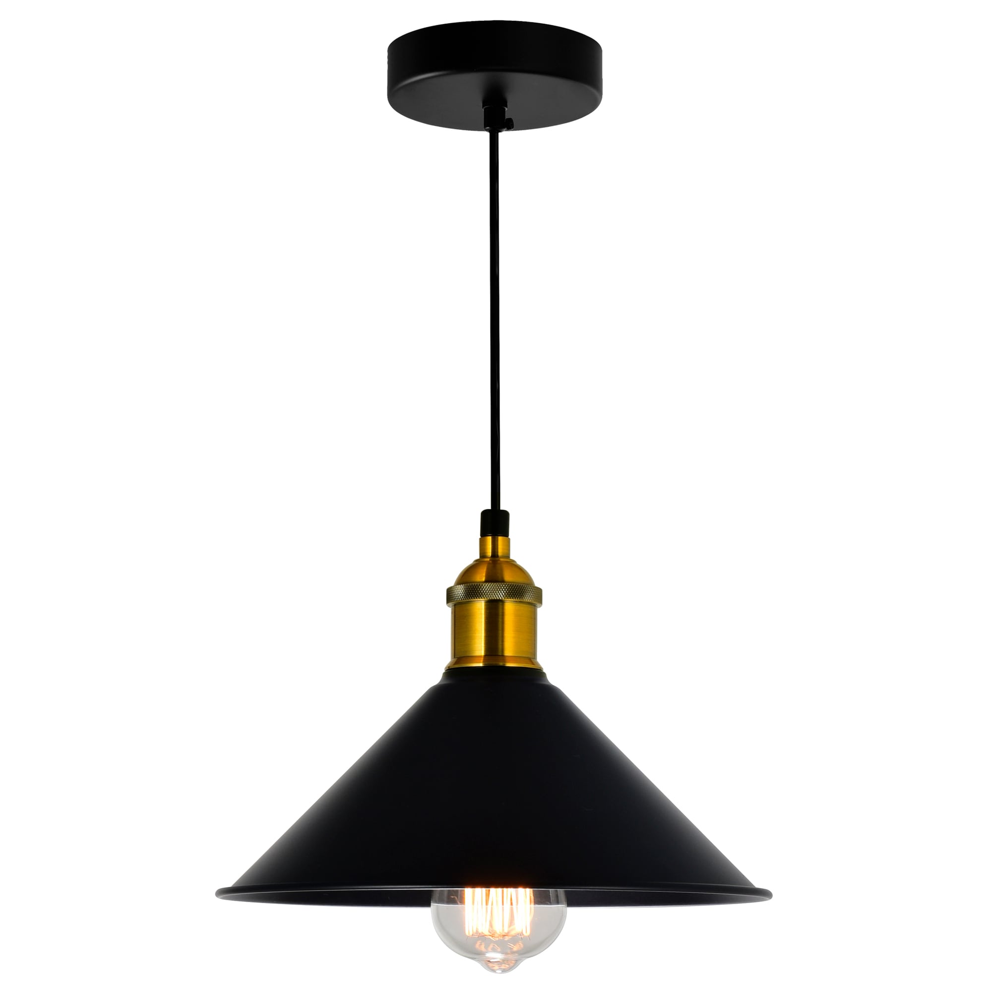 CWI Lighting 9605P8-1-101-B Brave Black Rustic Geometric Mini Hanging Pendant Light