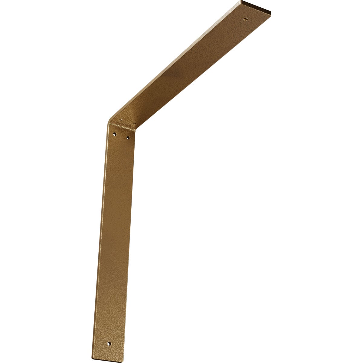 Ekena Millwork BKTM02X16X16HAHGO Hamilton 16-in x 2-in x 16-in Gold Steel Countertop support bracket