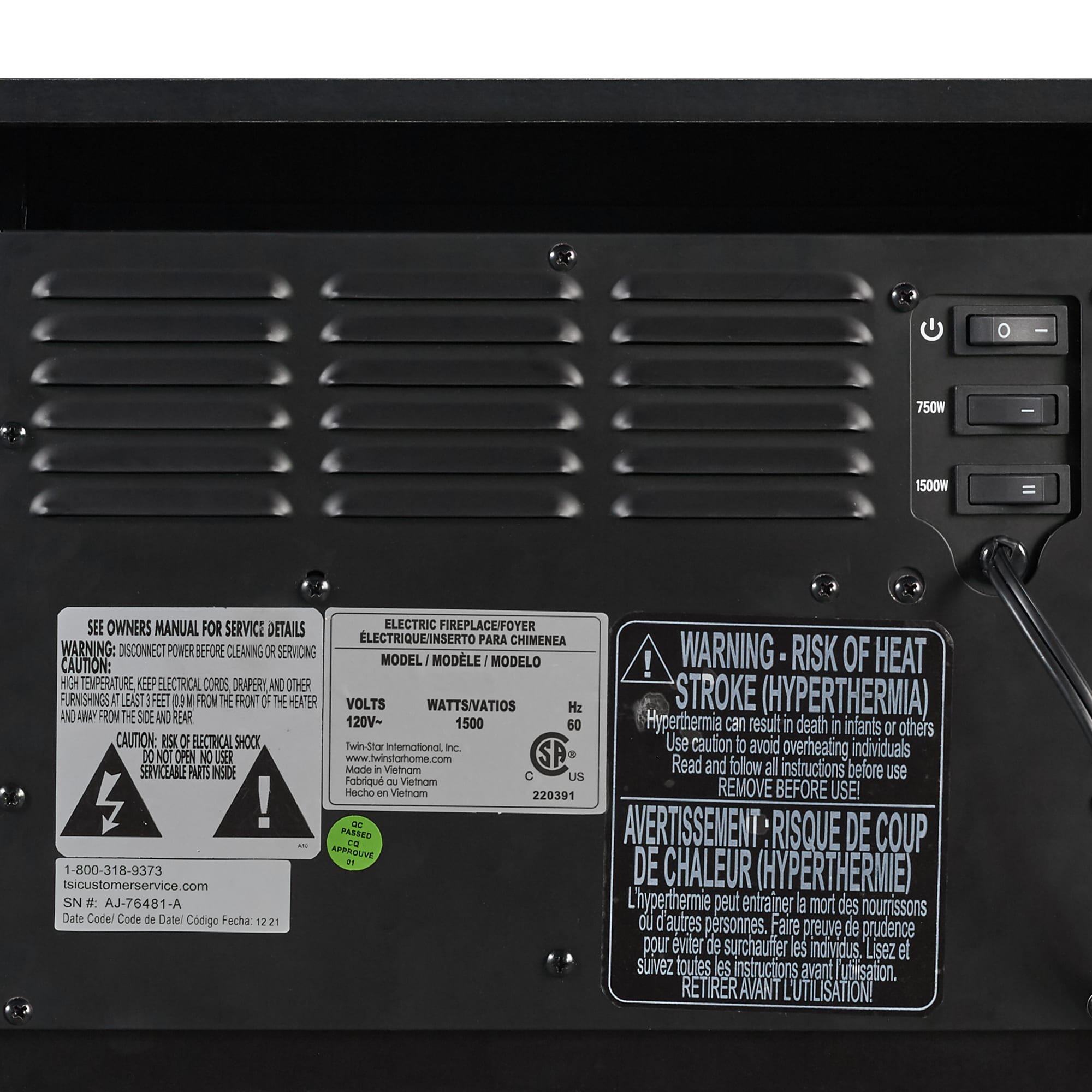 Duraflame DFS-22004-TPB01 Portable-Electric-Heat - View #8