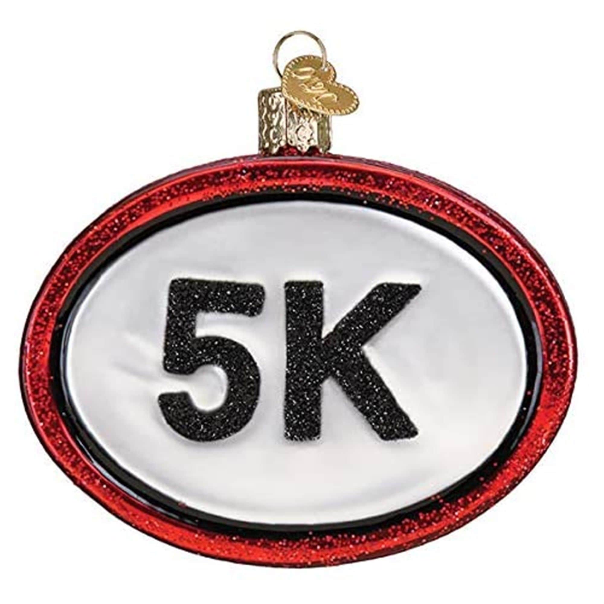 Old World Christmas 729343441676 Blown Glass Ornament for Christmas Tree - 5K Run