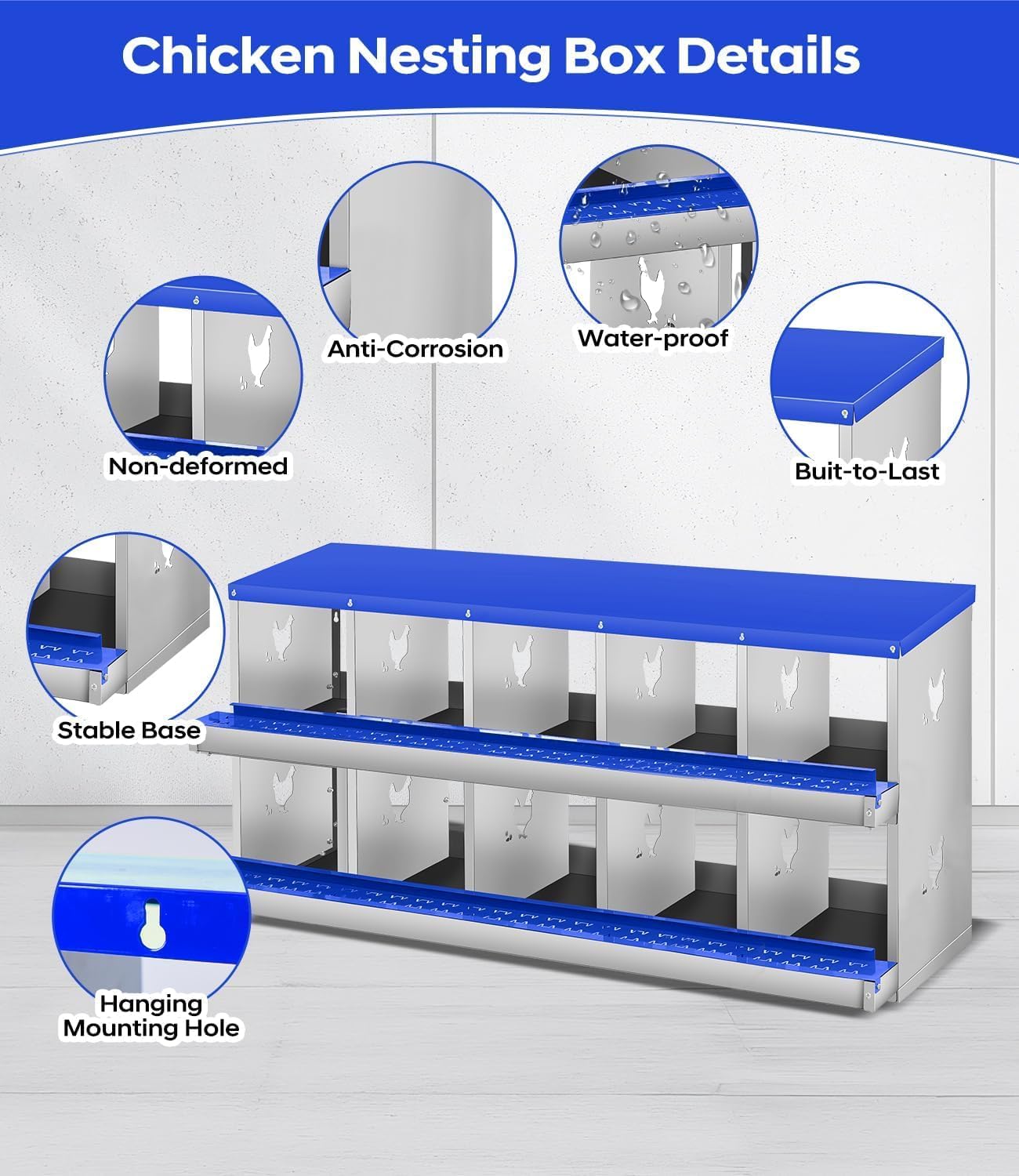 Garvee YYWPPS33A86K5J Chicken-Coops-Rabbit-Hutches - View #2