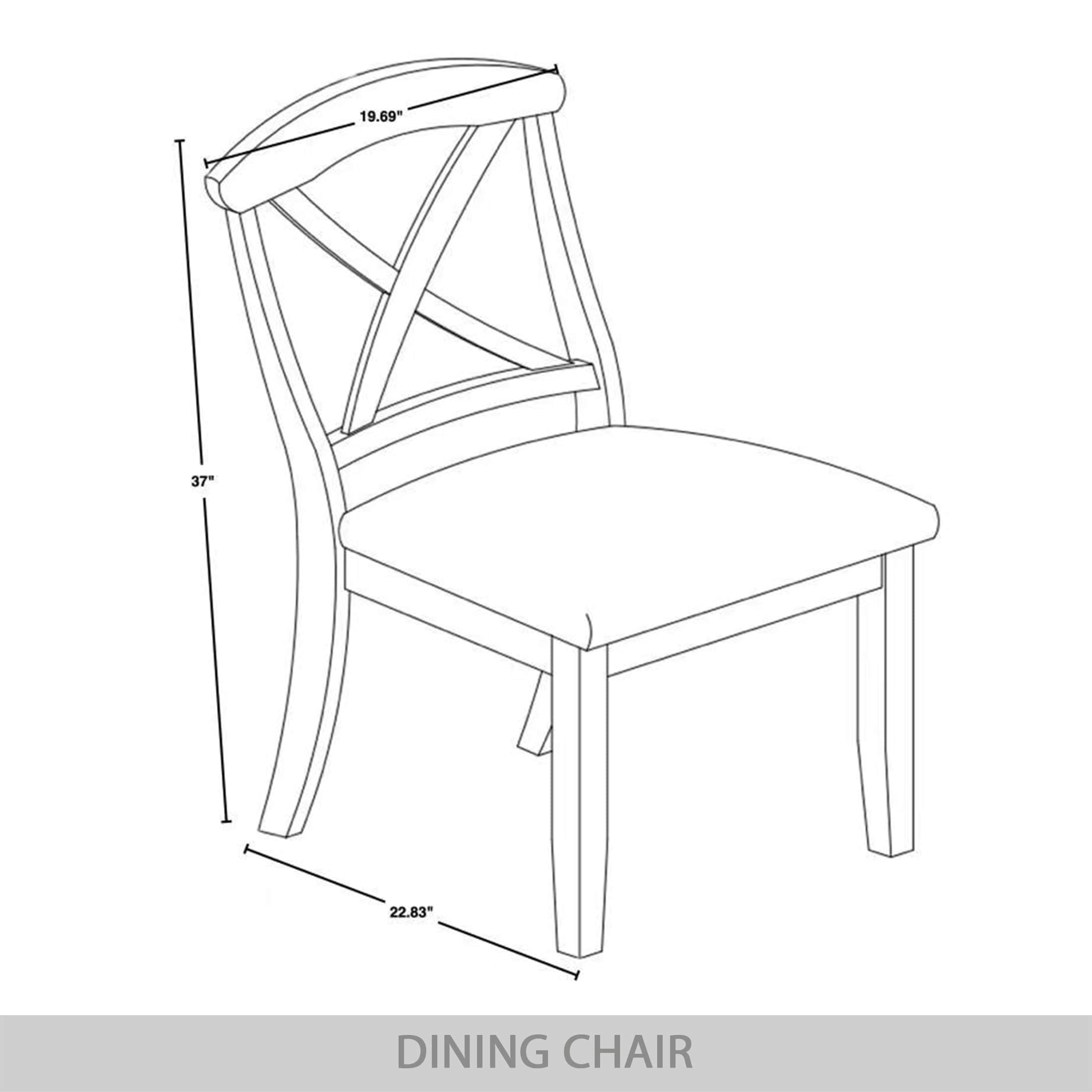 ChaletPosh C3067US-WT-WD-2X Dining-Chairs - View #9