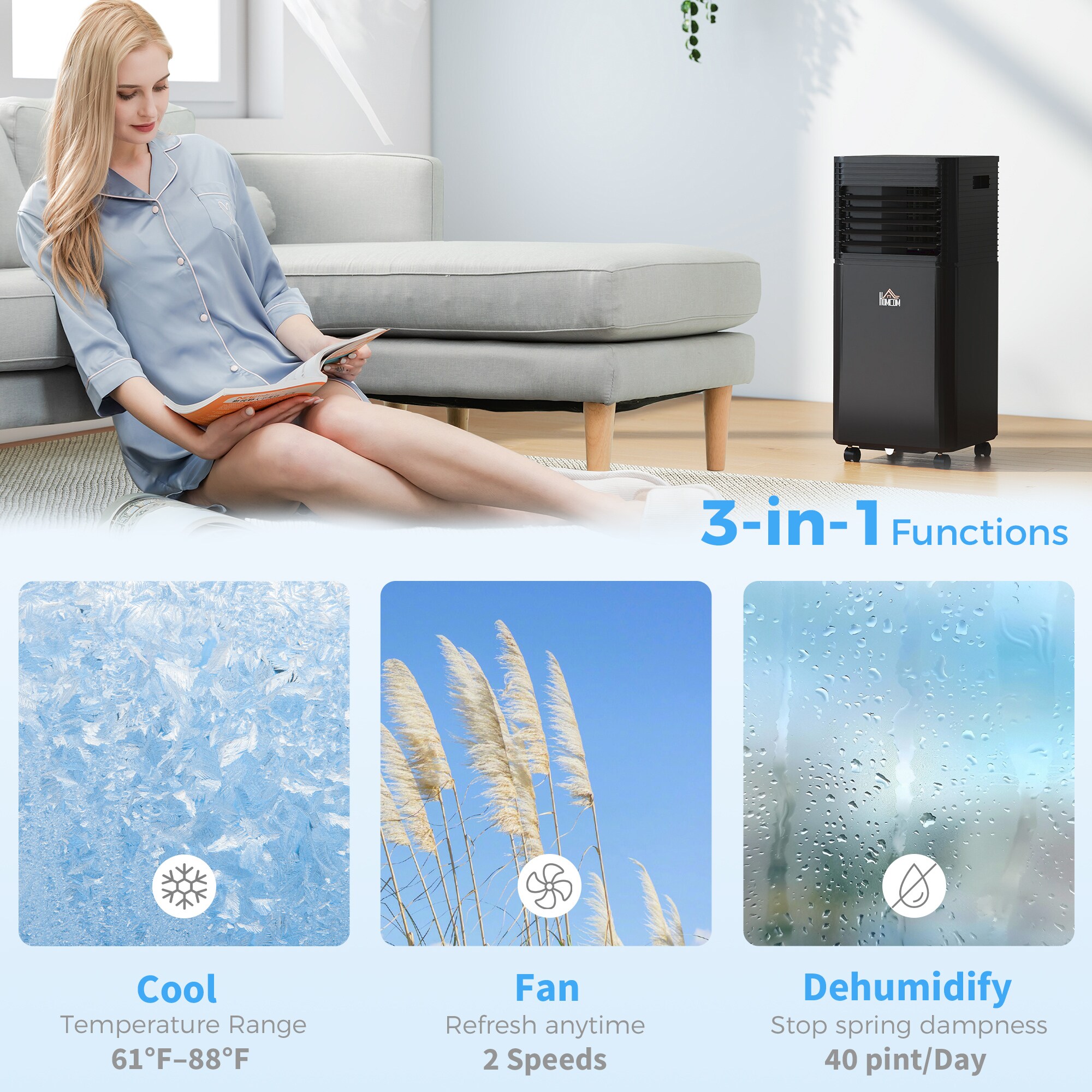 HomCom 823-010V81 Portable-Air-Conditioners - View #9
